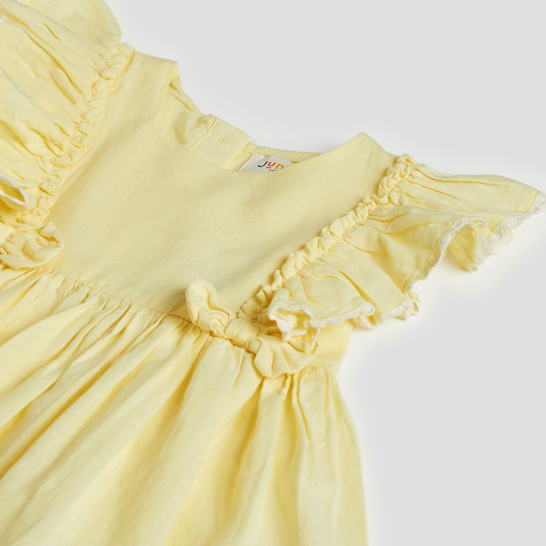 Juniors Frill A-line Dress with Headband