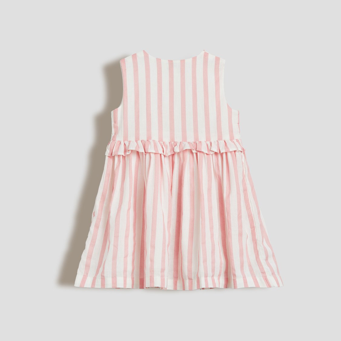 Juniors Striped A-line Dress