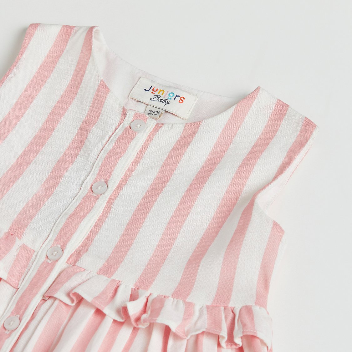 Juniors Striped A-line Dress