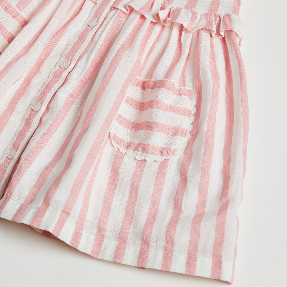 Juniors Striped A-line Dress