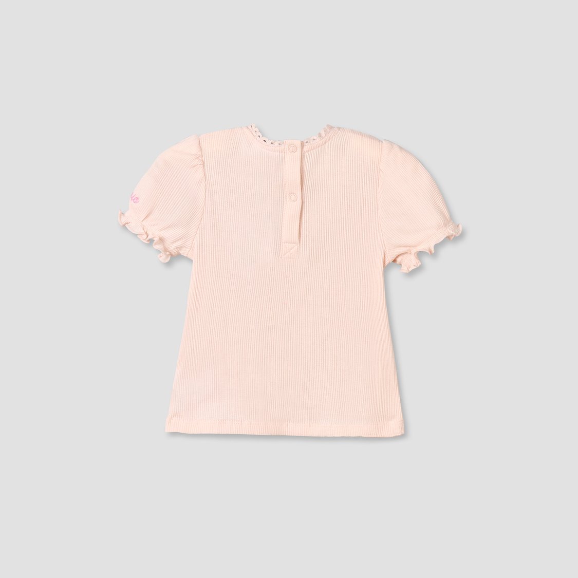 Juniors Marie Embroidery Denim Pinafore Dress and Top