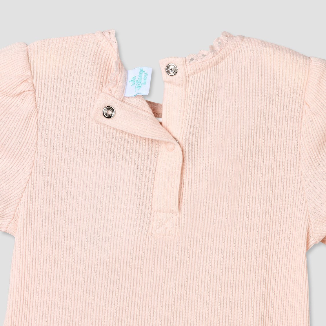 Juniors Marie Embroidery Denim Pinafore Dress and Top