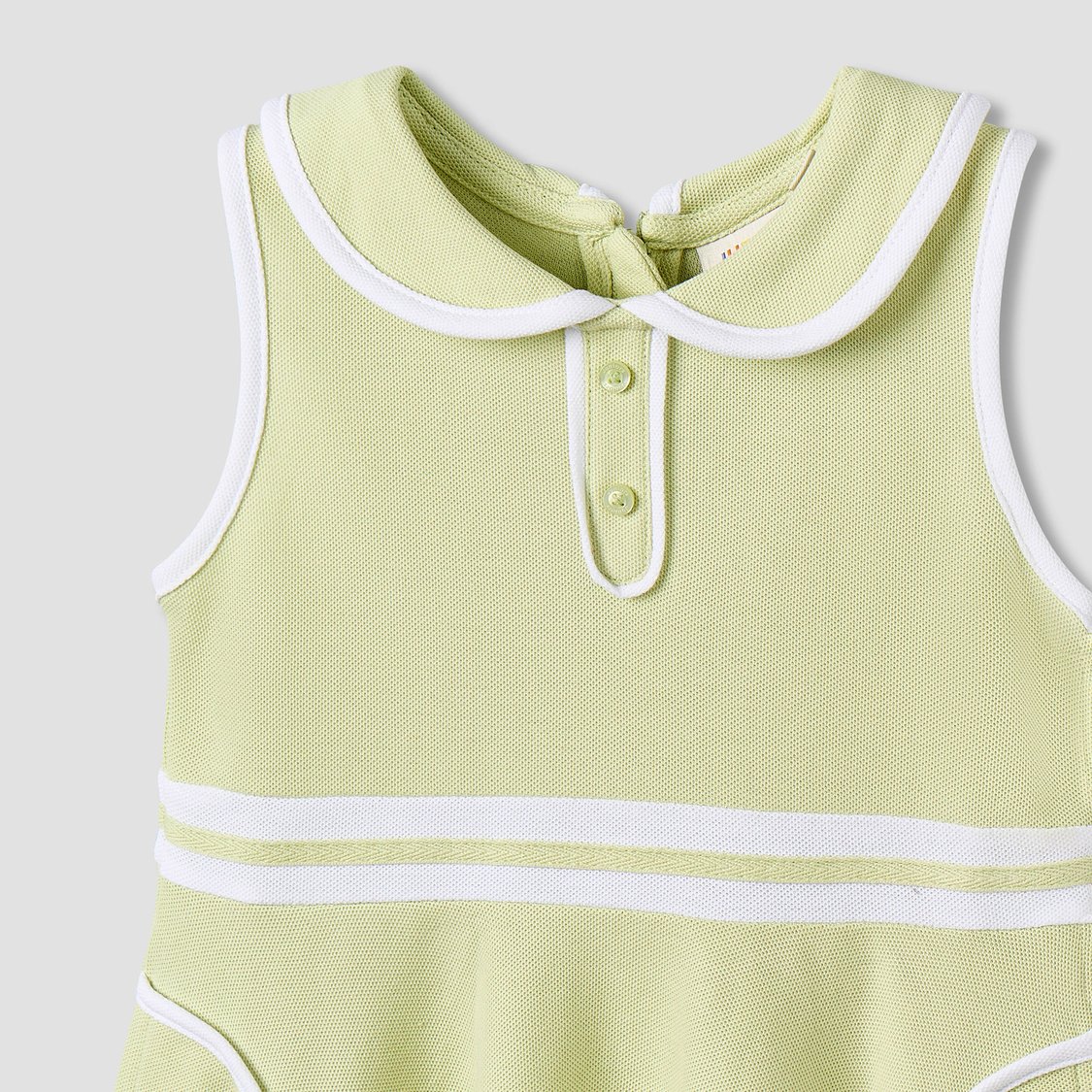 Juniors Contrast Trim A-Line Dress