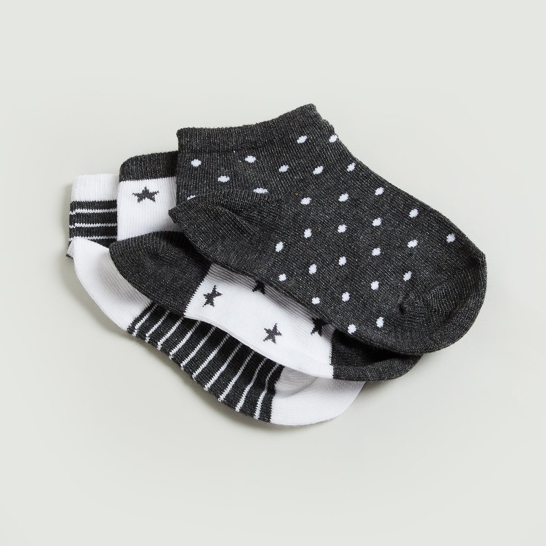 Juniors Assorted Ankle Length Socks - Pack of 3