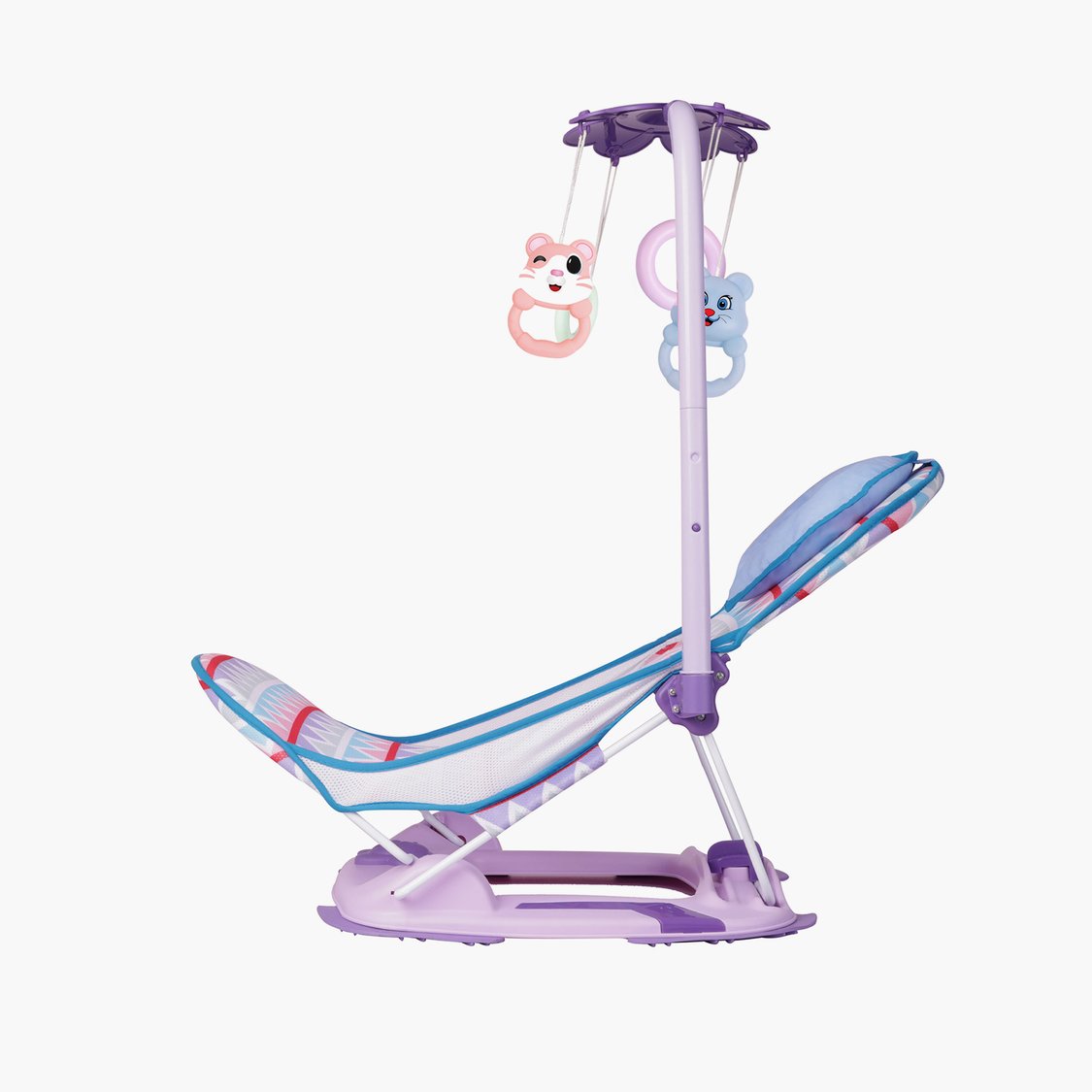 Steelbird Anti-Skid Compact Baby Bath Chair with Toys