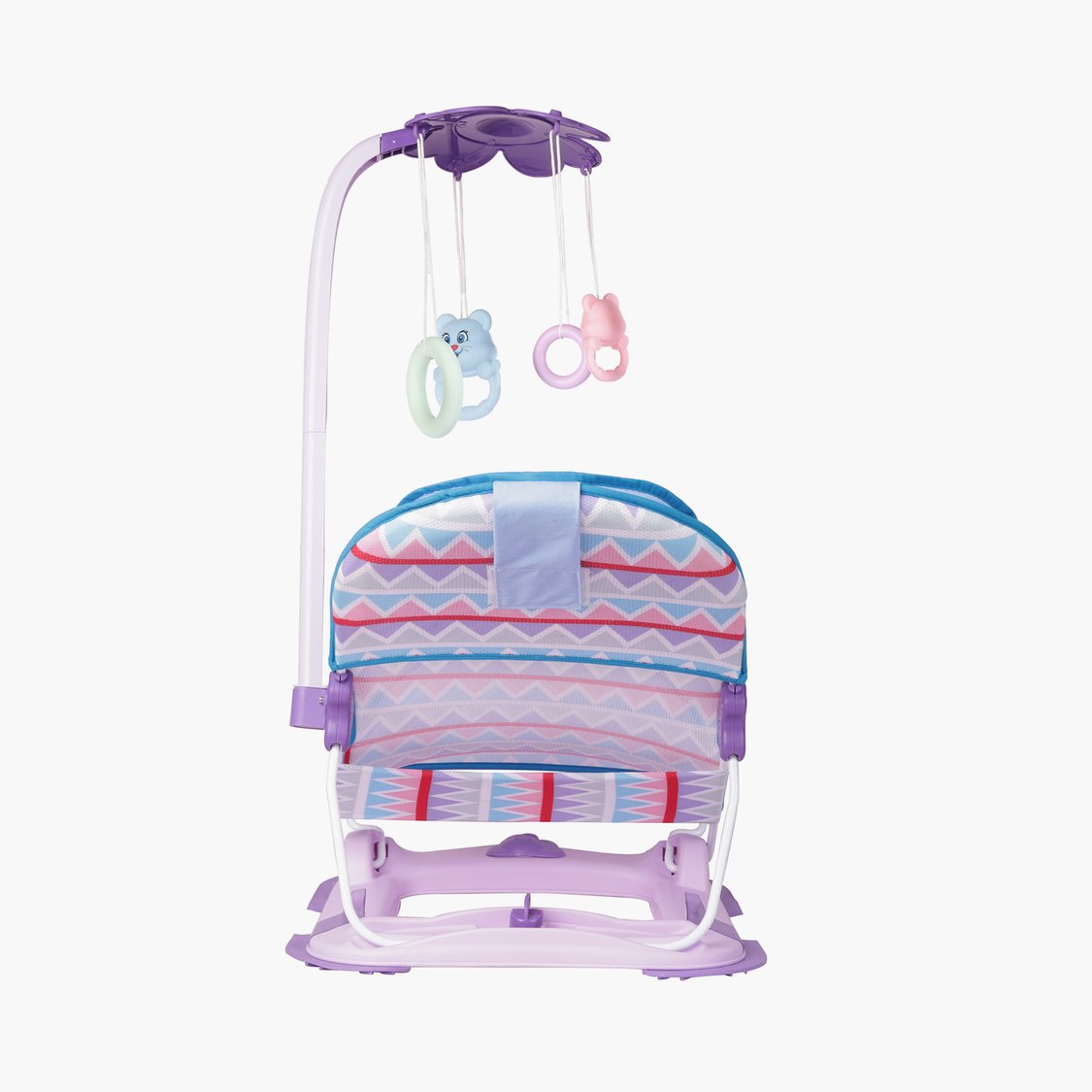 Steelbird Anti-Skid Compact Baby Bath Chair with Toys
