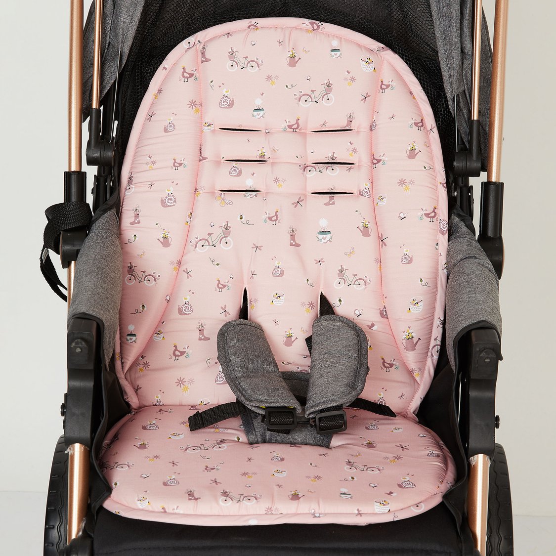 Juniors Printed Array Stroller Pad Cushion - 75 x 40 x 3 cm
