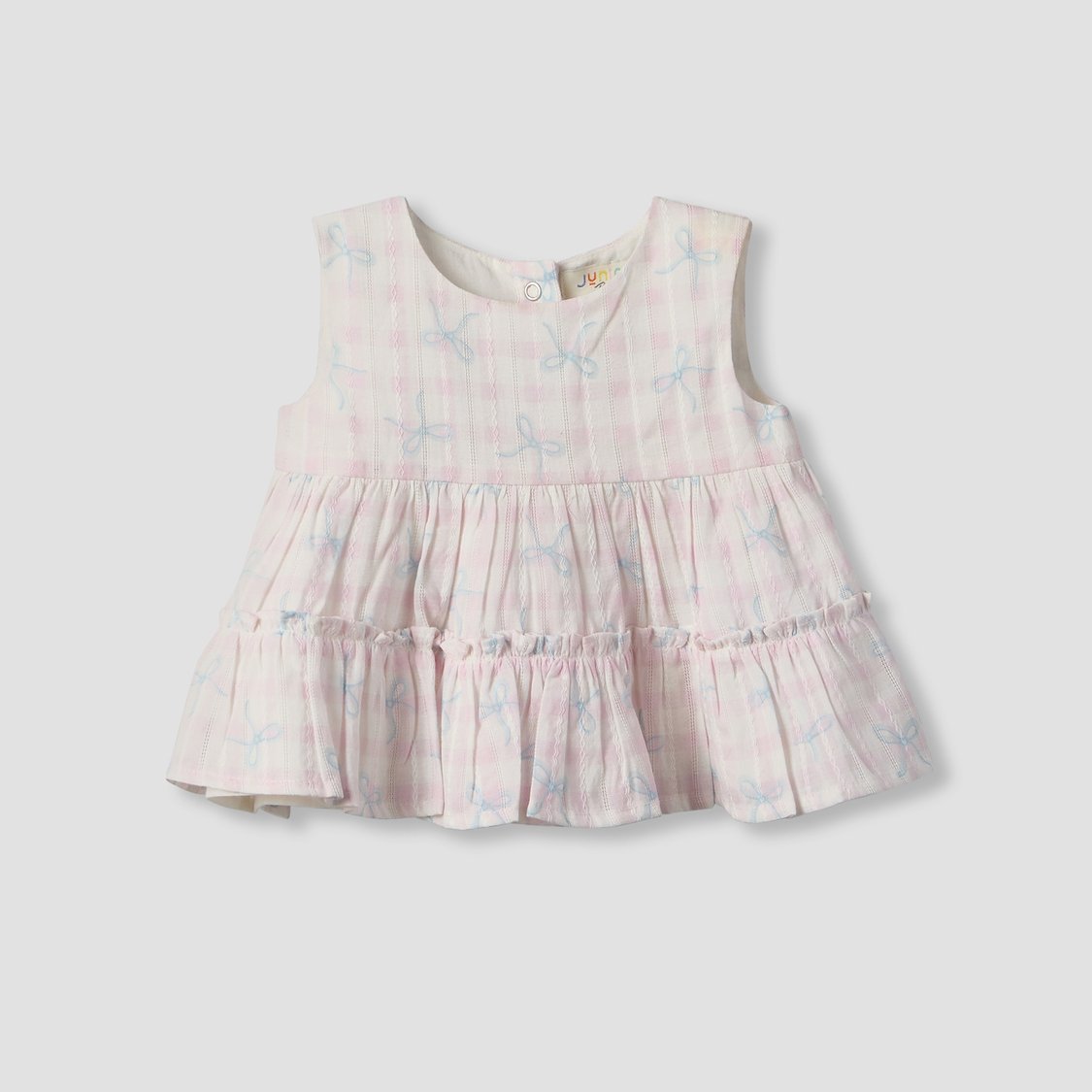 Juniors Bow Print Top and Shorts Set