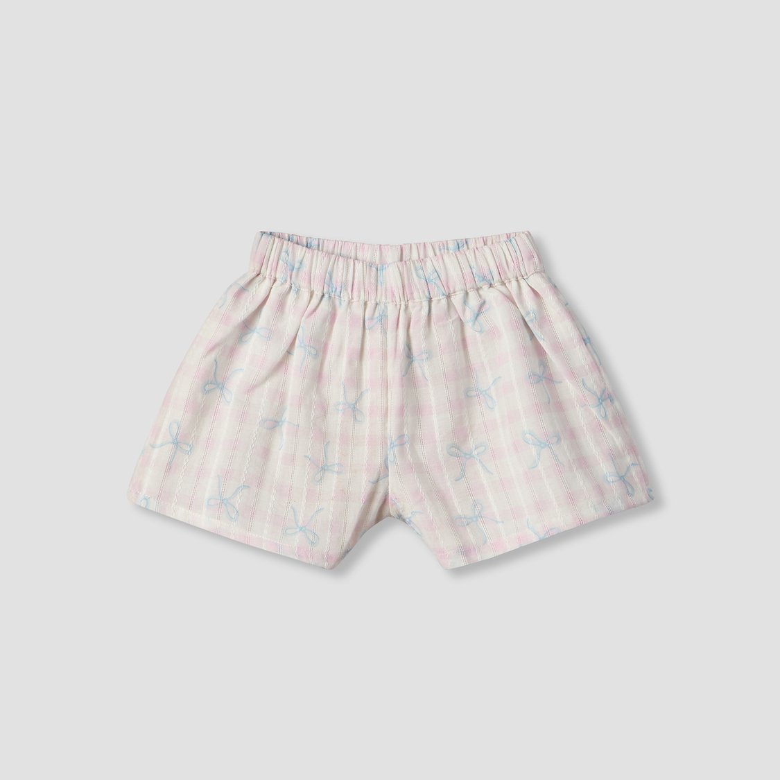 Juniors Bow Print Top and Shorts Set