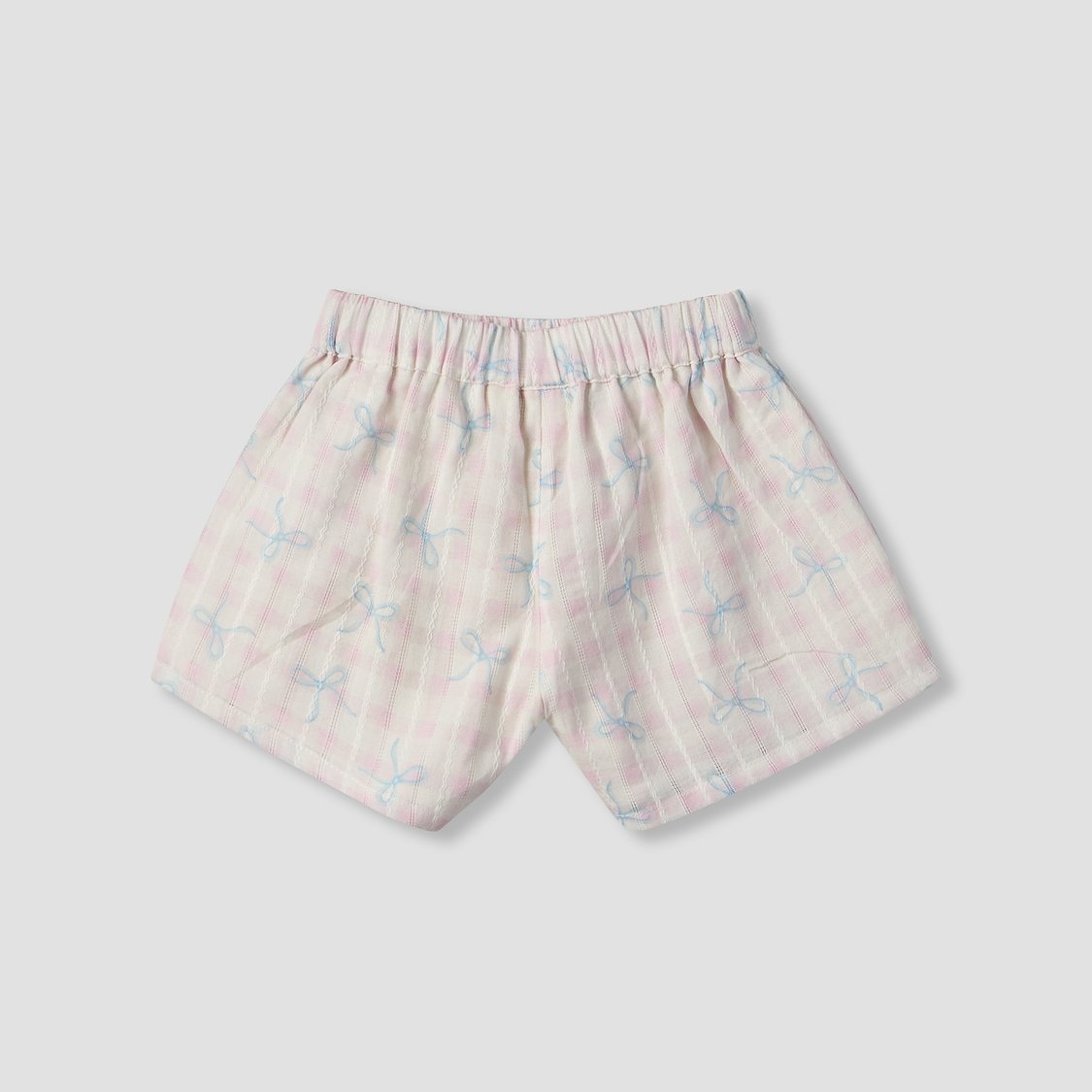 Juniors Bow Print Top and Shorts Set