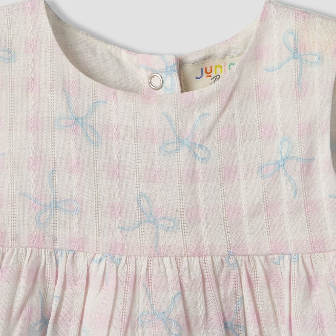 Juniors Bow Print Top and Shorts Set