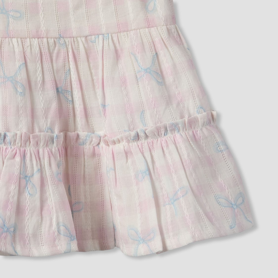 Juniors Bow Print Top and Shorts Set