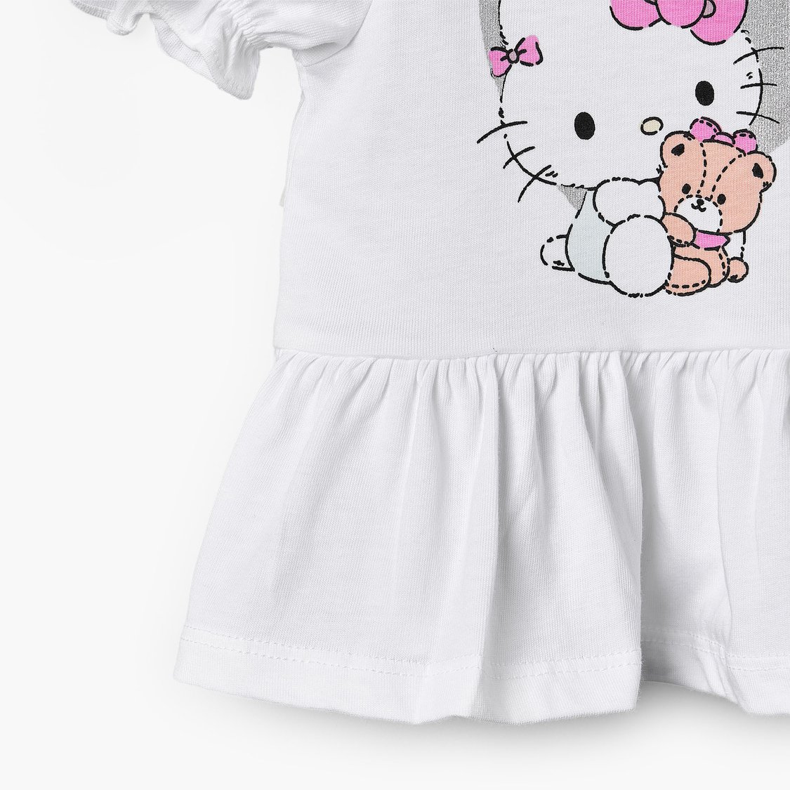 Juniors Hello Kitty Print Top and Shorts Set