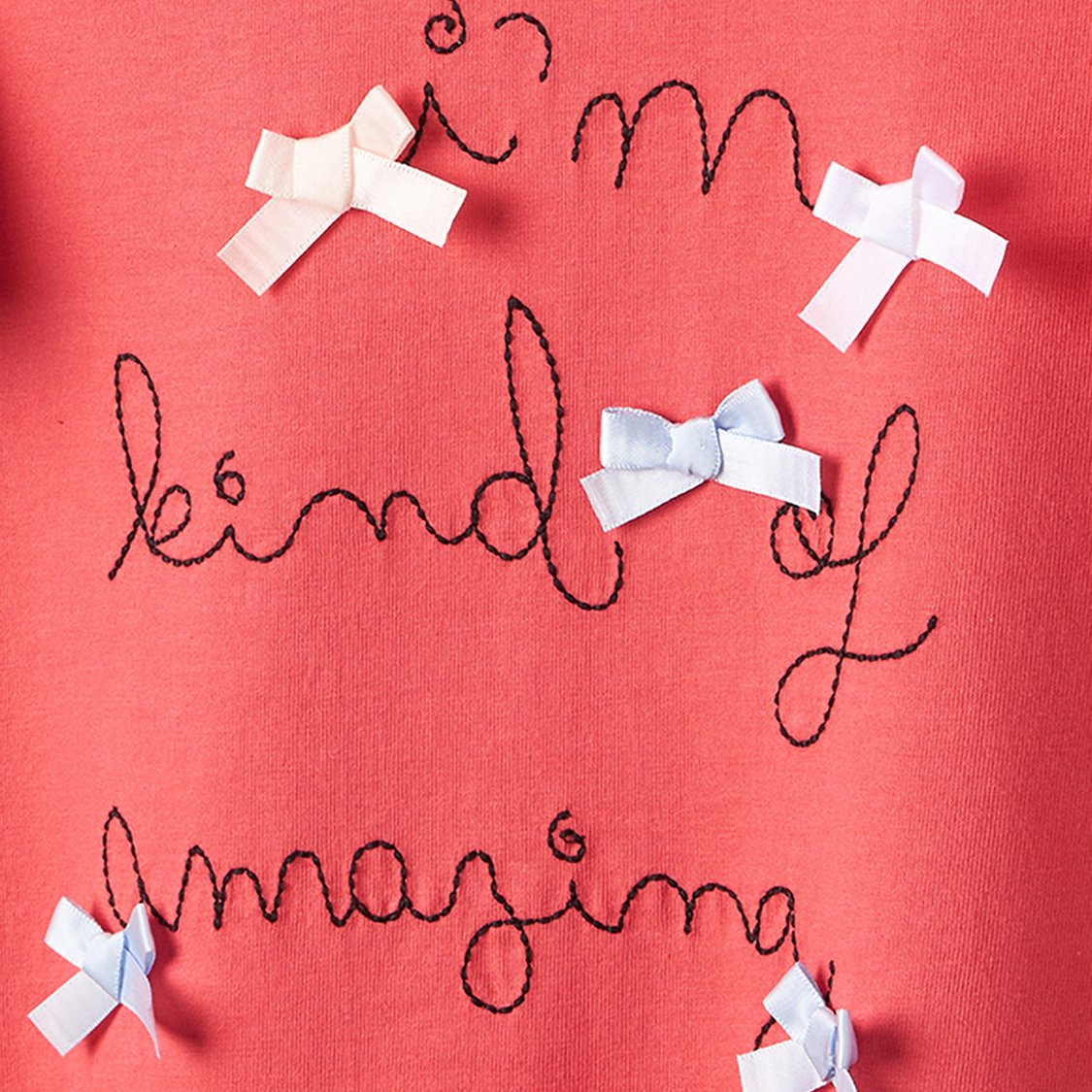 Juniors Bow Accents Top