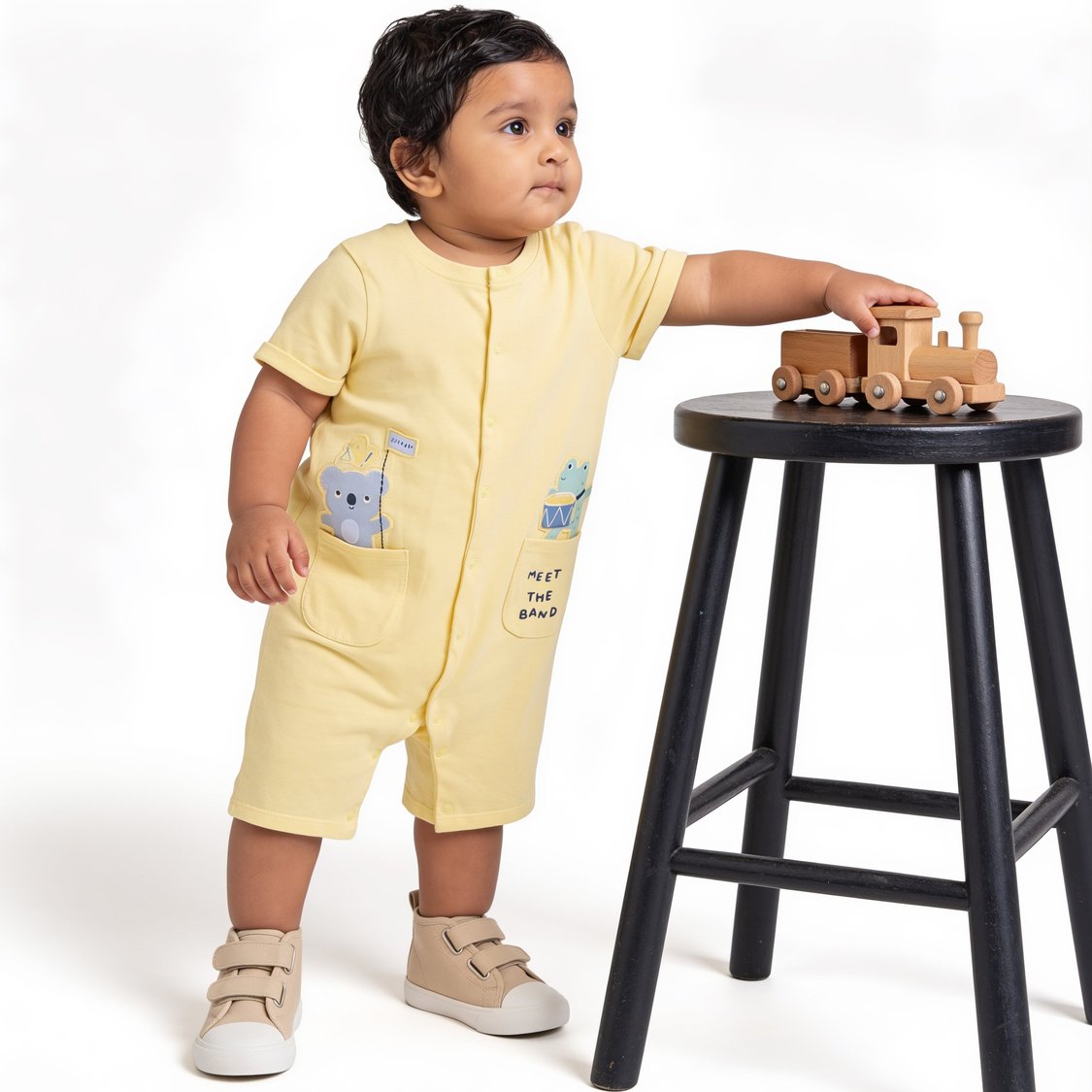 Juniors Printed Rompers - Pack of 2