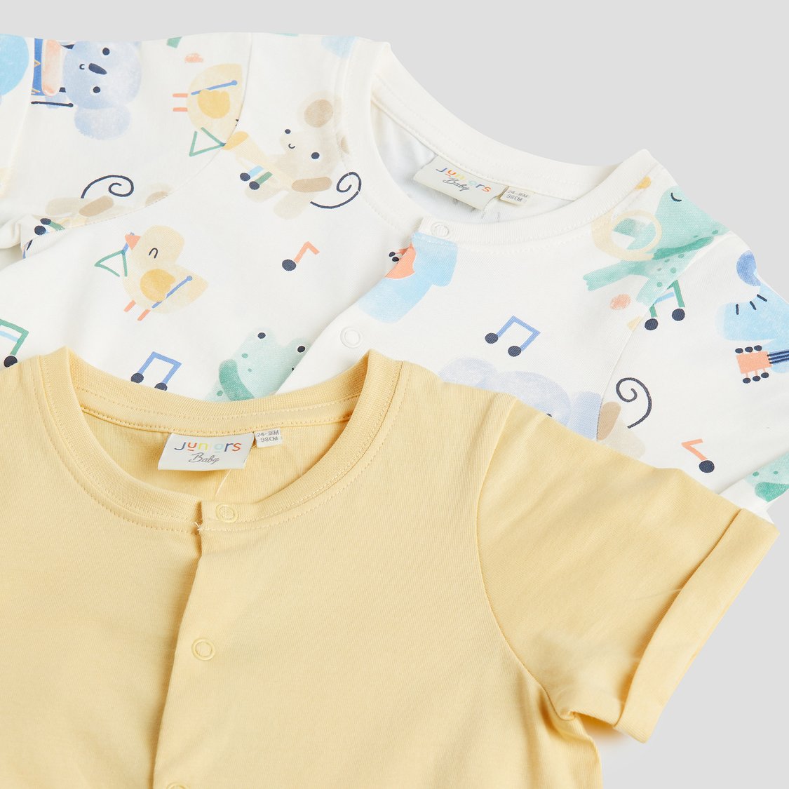 Juniors Printed Rompers - Pack of 2