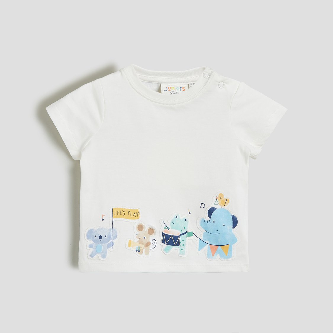 Juniors 3-Piece Printed T-shirt and Shorts Set
