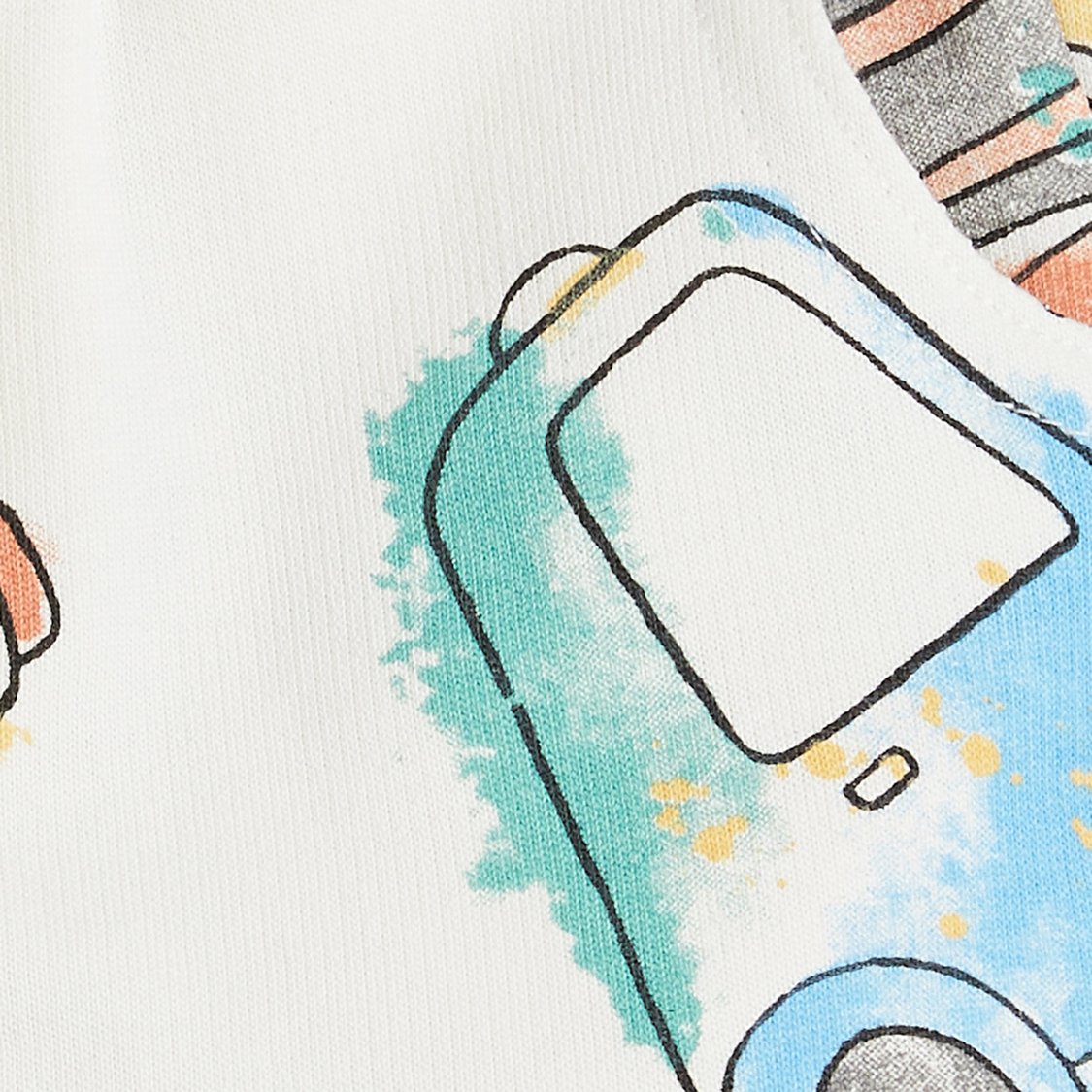 Juniors Graphic Print Shorts
