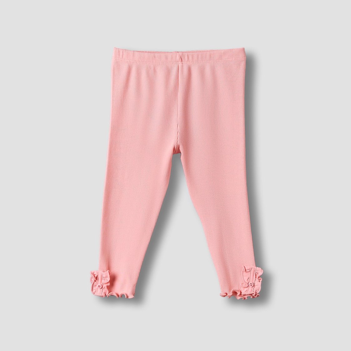 Juniors Leggings with Lettuce Hem