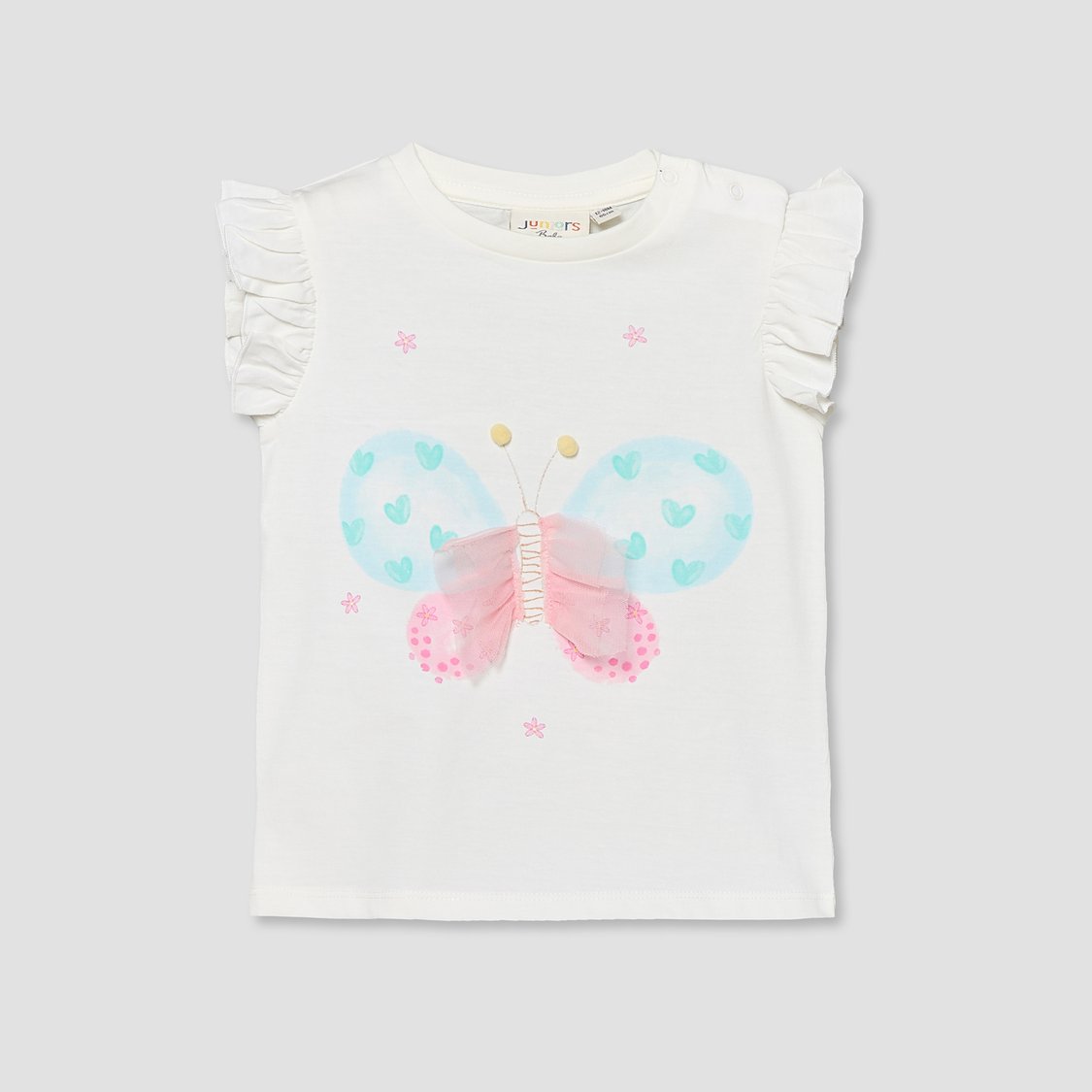 Juniors Butterfly Print T-shirt