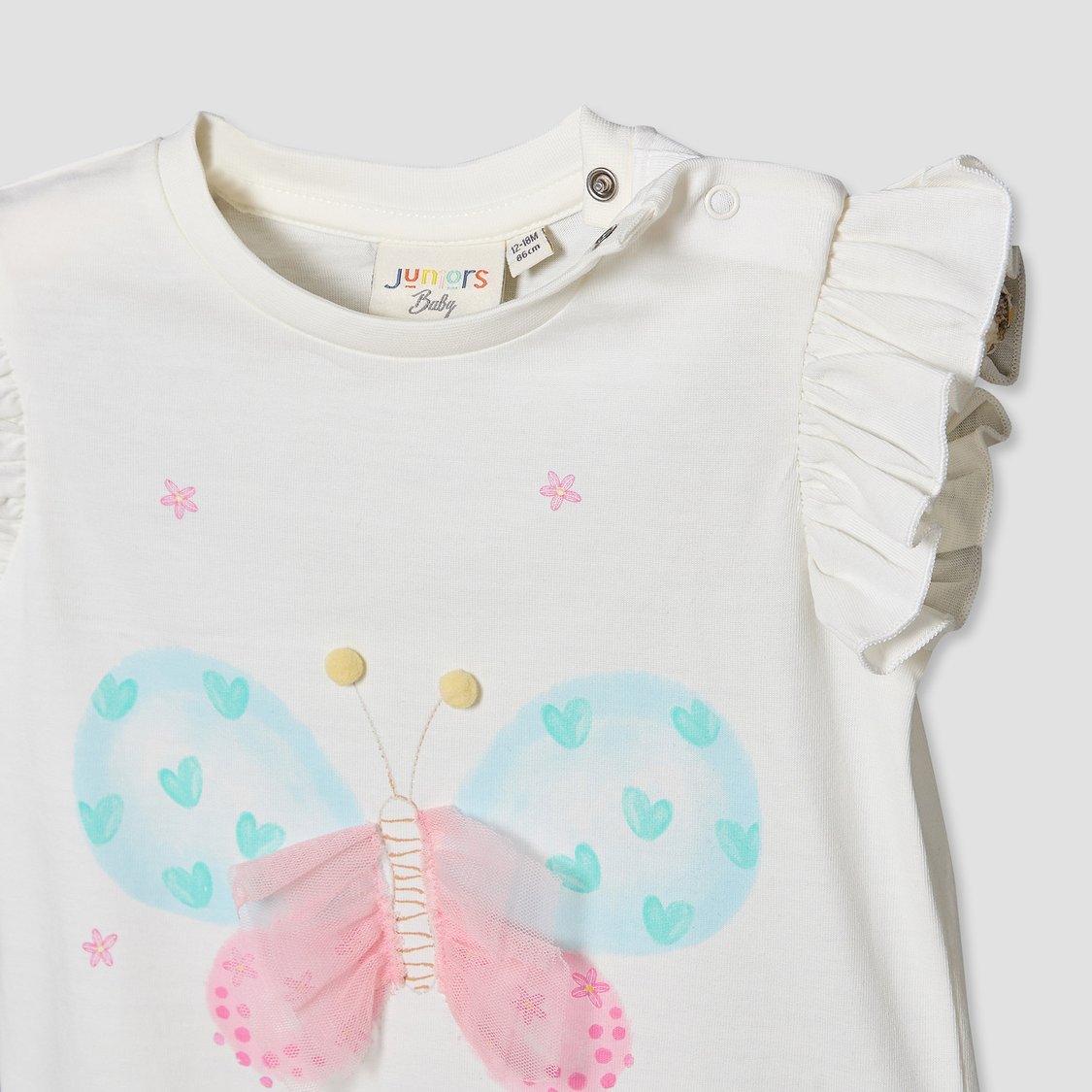 Juniors Butterfly Print T-shirt