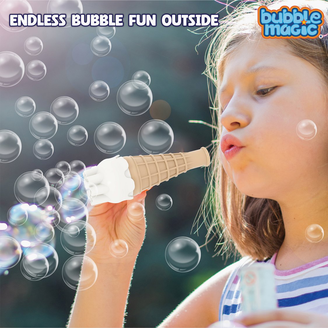 Bubble Magic Bubble Blower Toy - Strawberry Ice-Cream