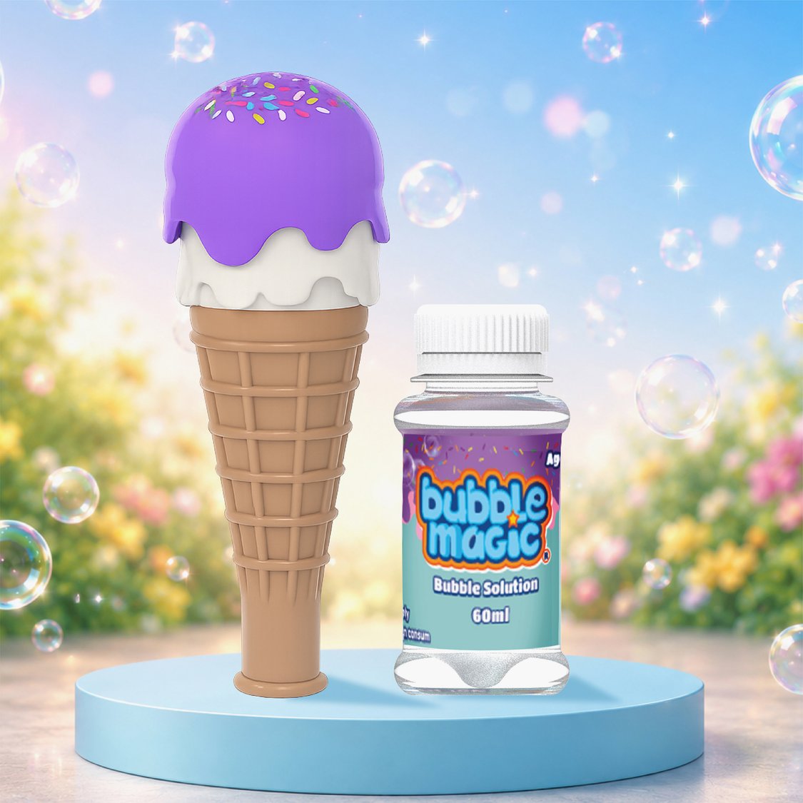Bubble Magic Bubble Blower Toy - Black Currant Ice-Cream