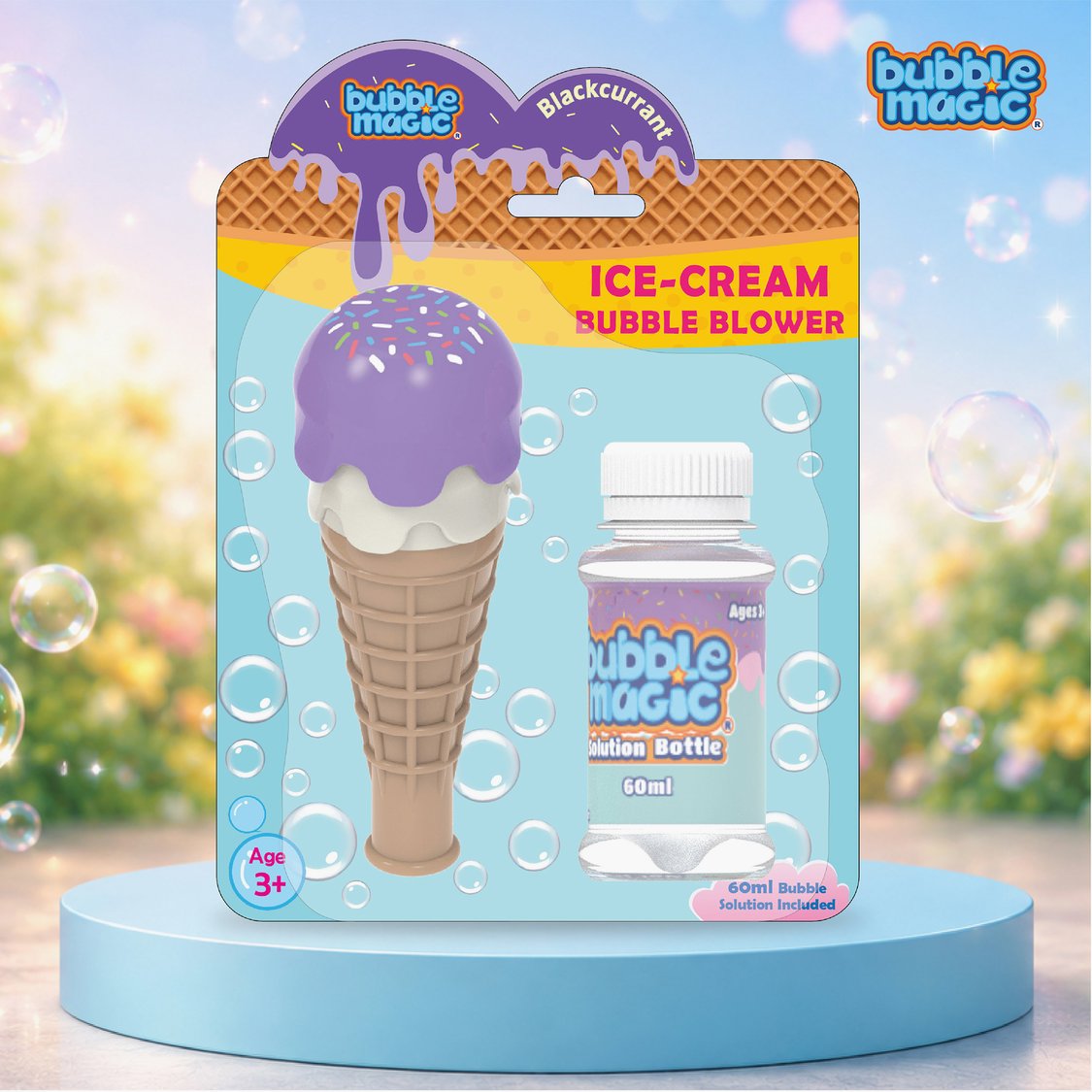 Bubble Magic Bubble Blower Toy - Black Currant Ice-Cream