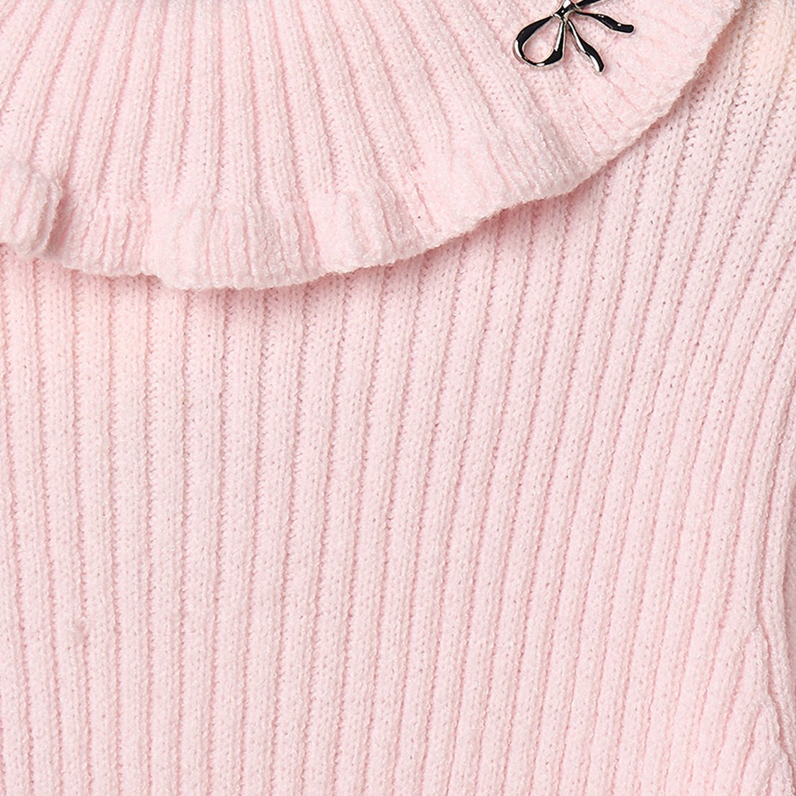 Juniors Ruffle Neck Sweater