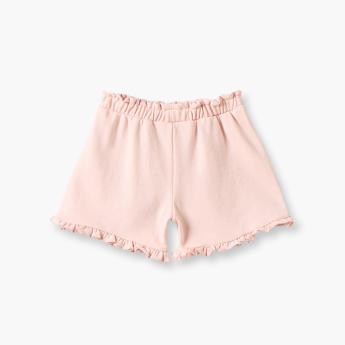 Juniors Solid Shorts with Ruffle Detail