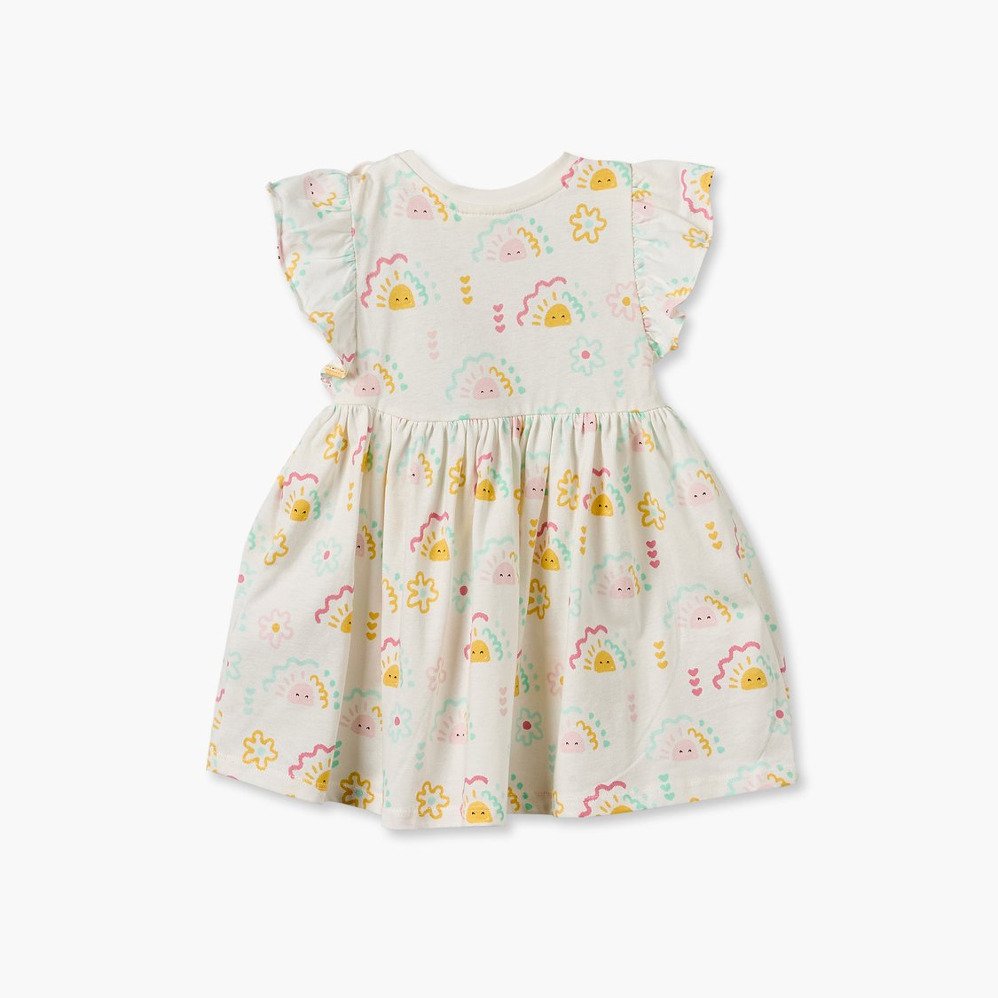 Juniors Printed A-line Dress