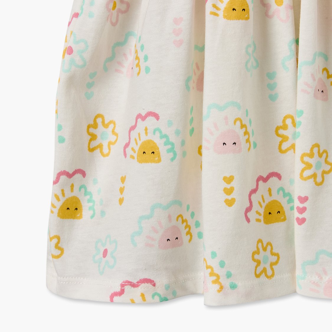 Juniors Printed A-line Dress