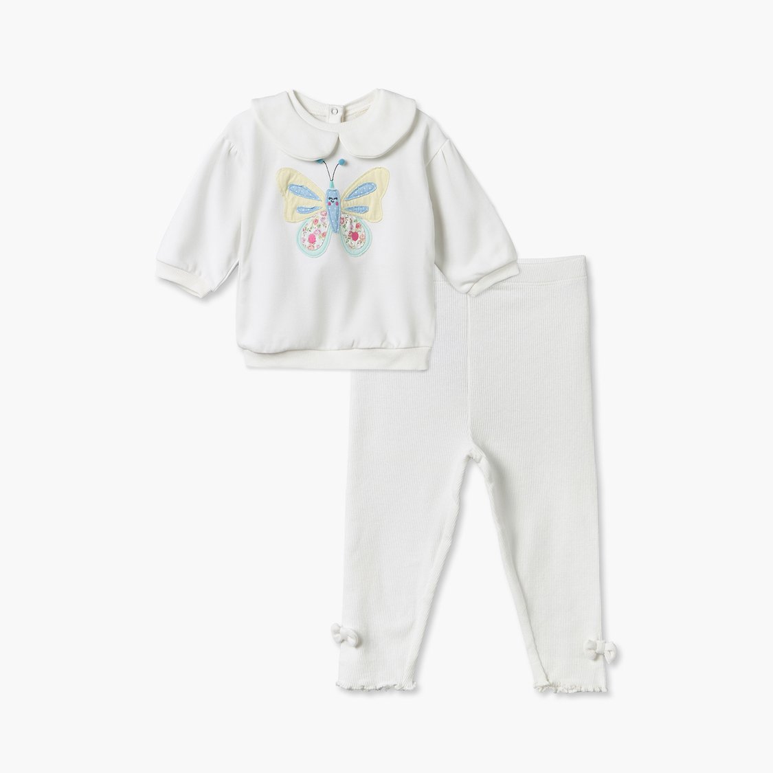 Juniors Applique Sweatshirt and Leggings Set