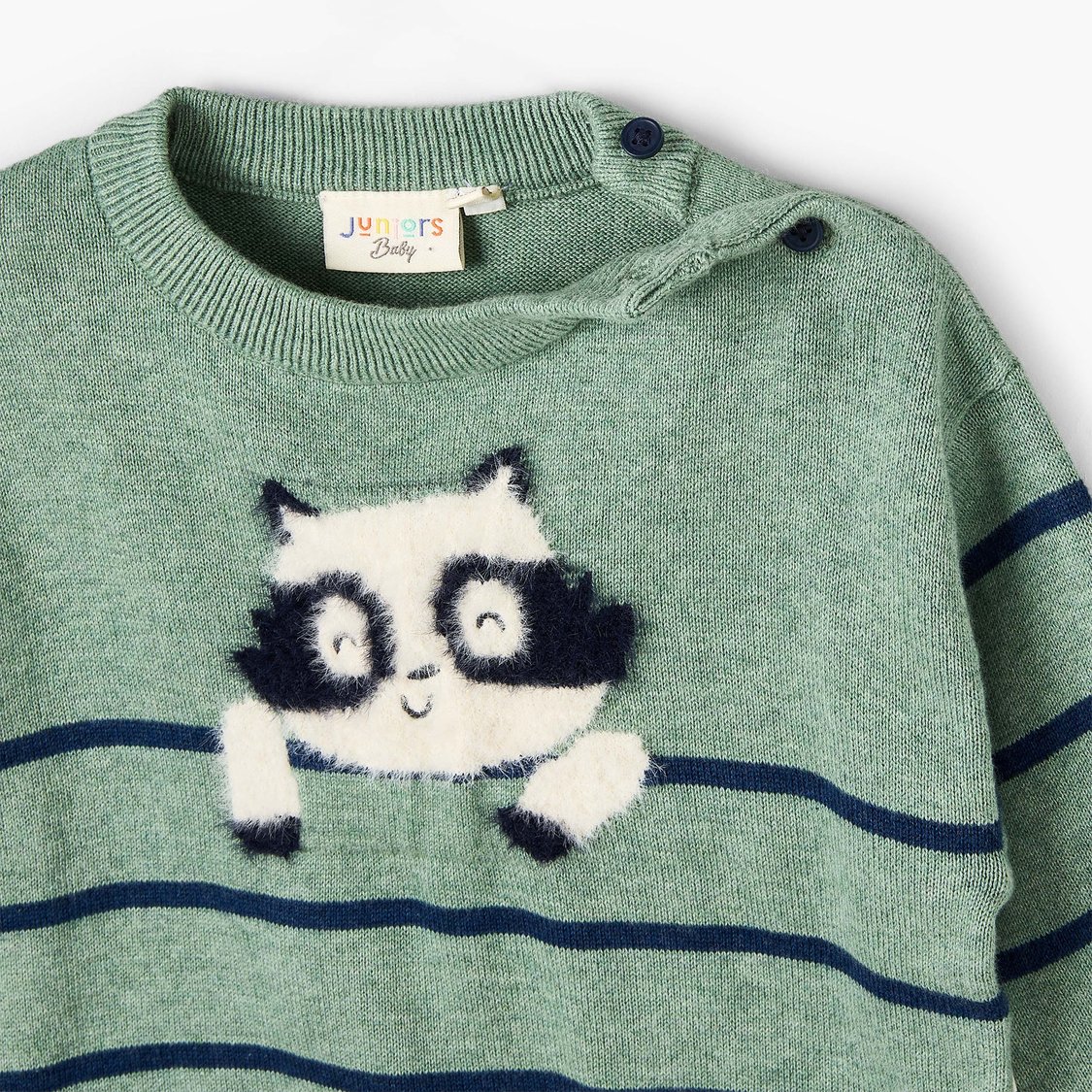 Juniors Panda Applique Sweater