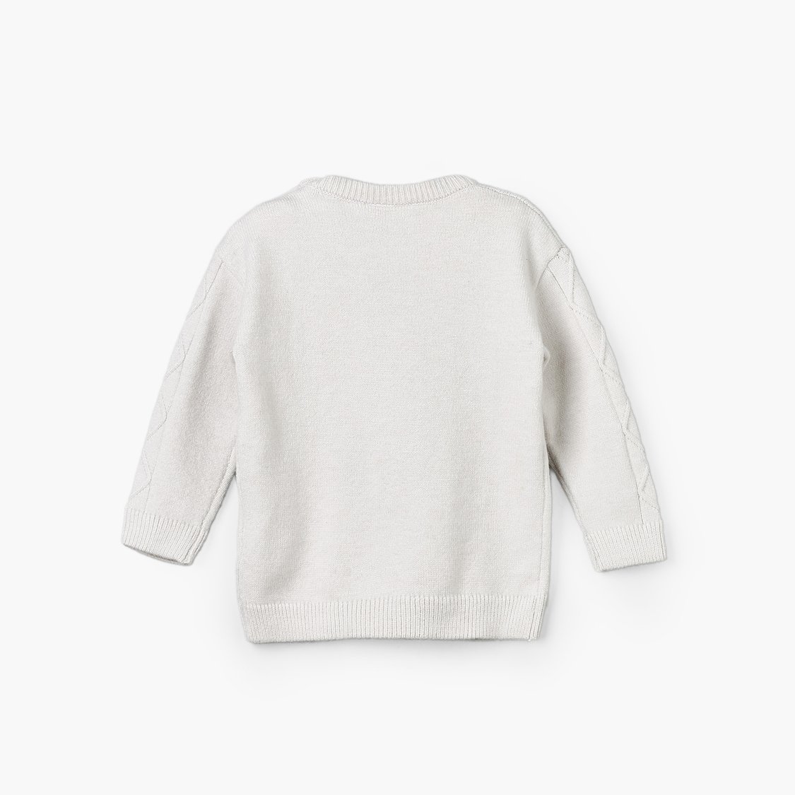 Juniors Dinosaur Embroidered Sweater