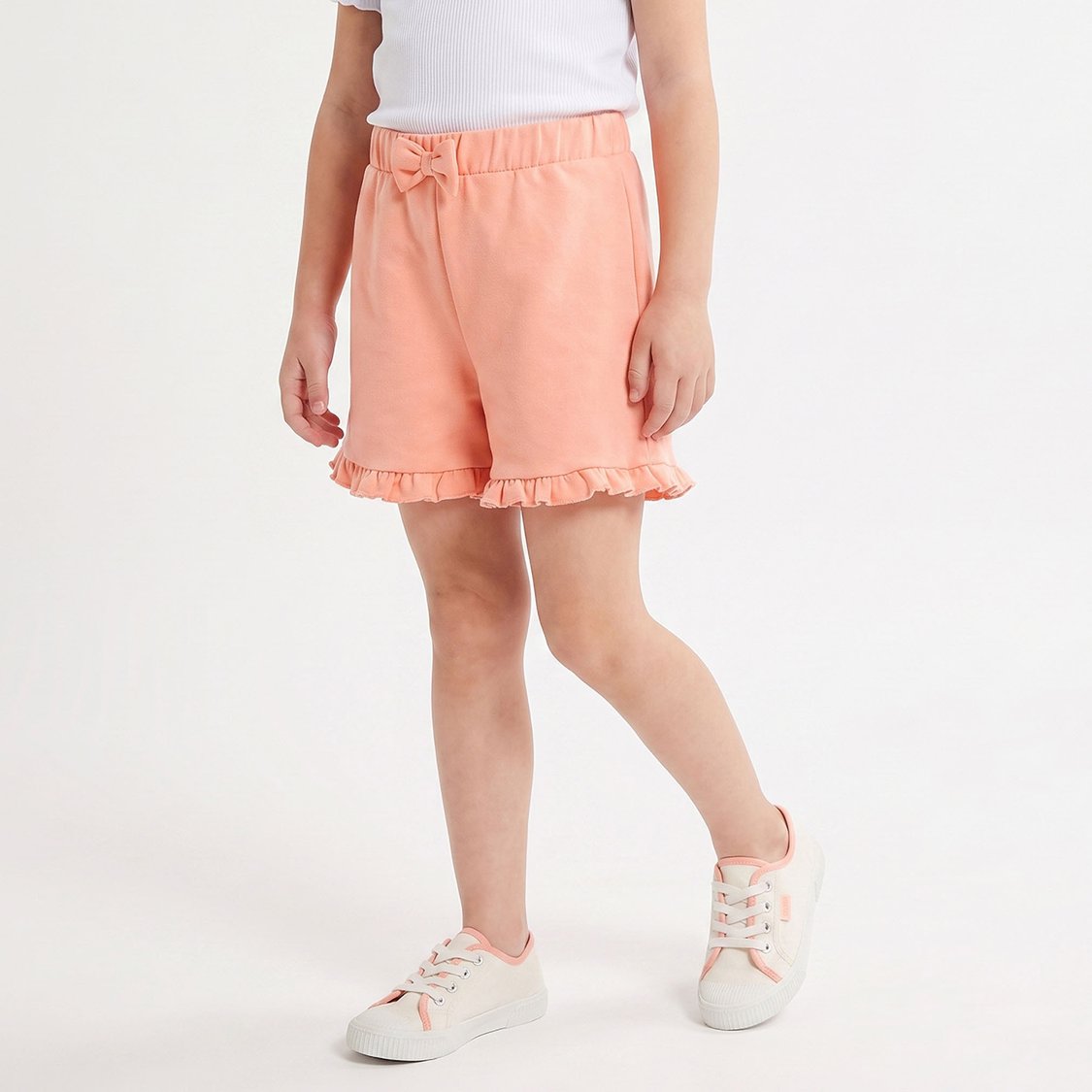 Juniors Ruffle Trim Elasticated Shorts
