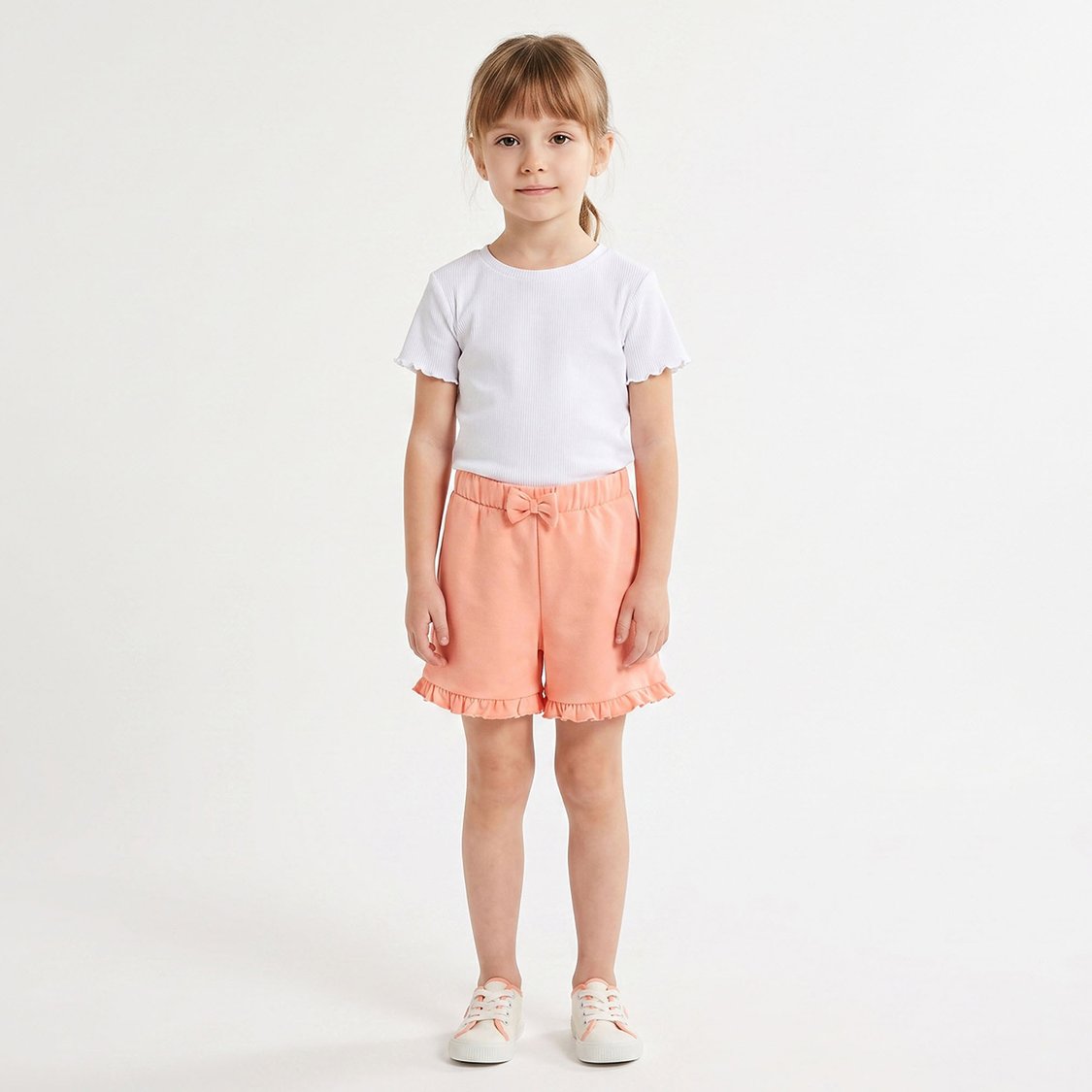 Juniors Ruffle Trim Elasticated Shorts