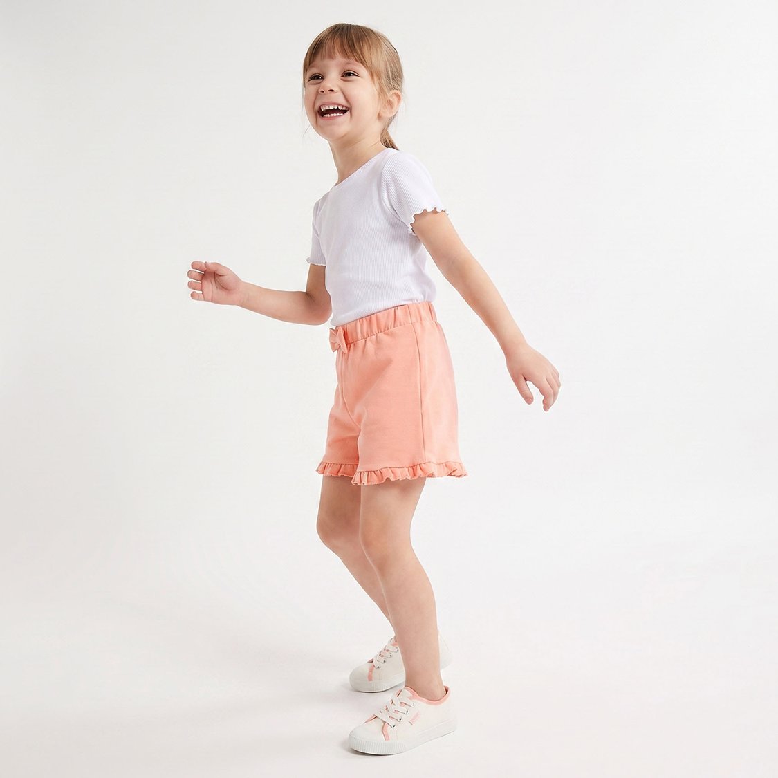 Juniors Ruffle Trim Elasticated Shorts
