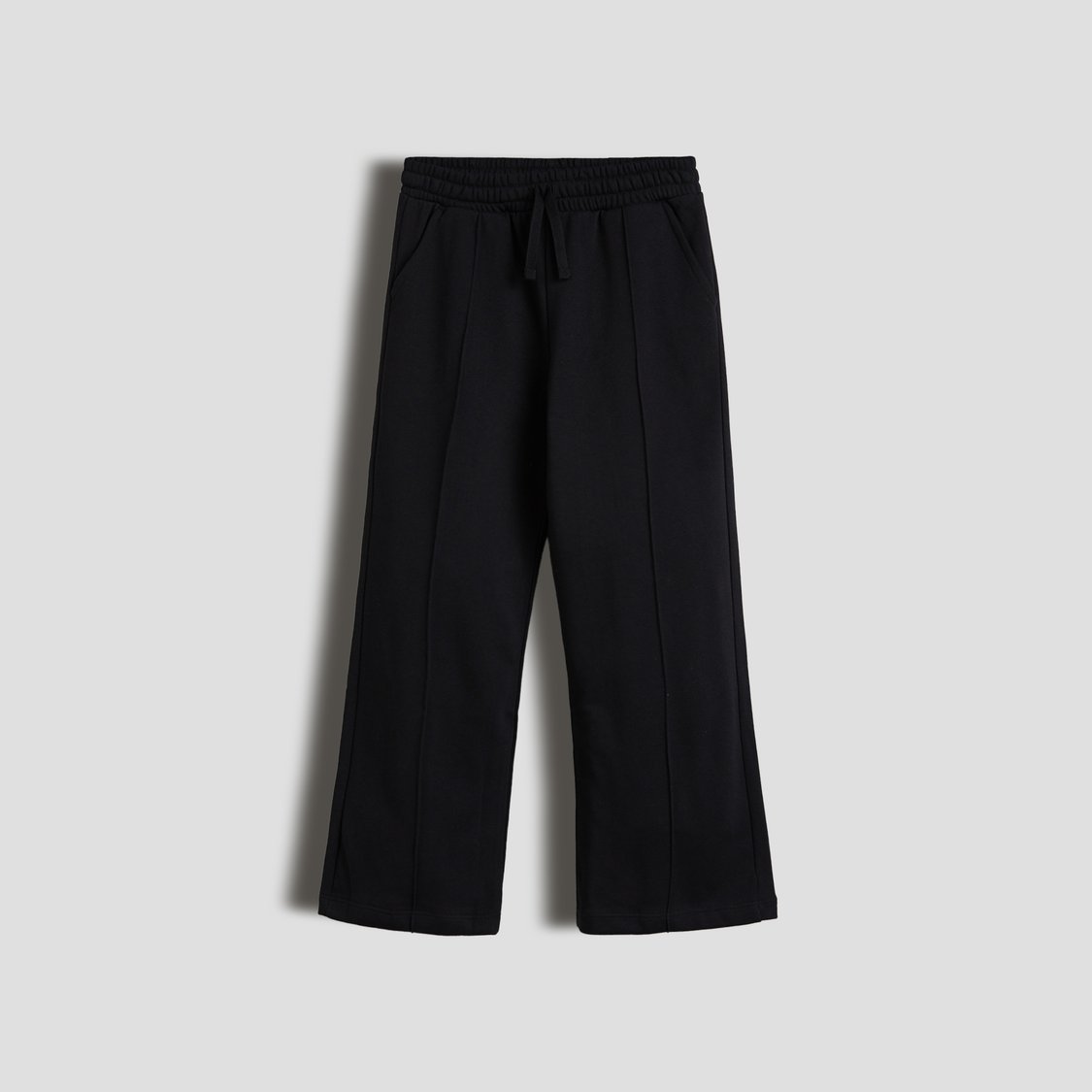 Juniors Pintuck Wide Leg Track Pants