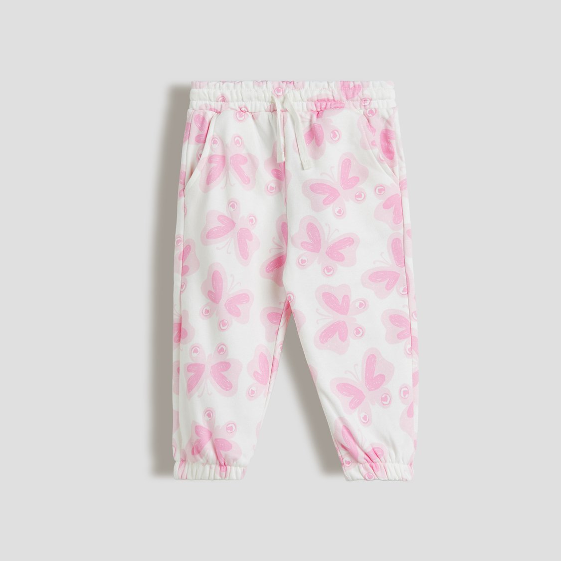 Juniors Butterfly Print Joggers