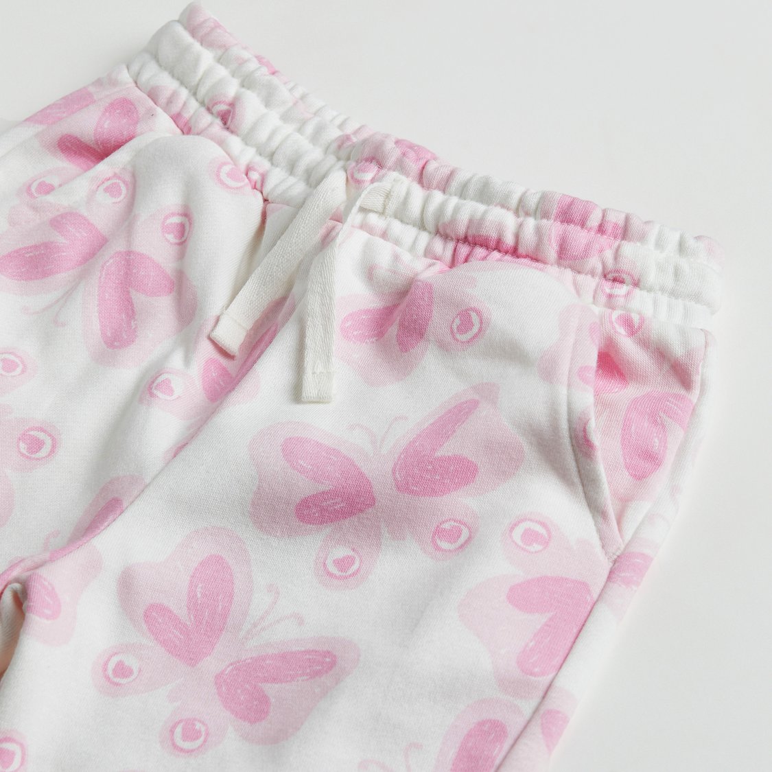 Juniors Butterfly Print Joggers