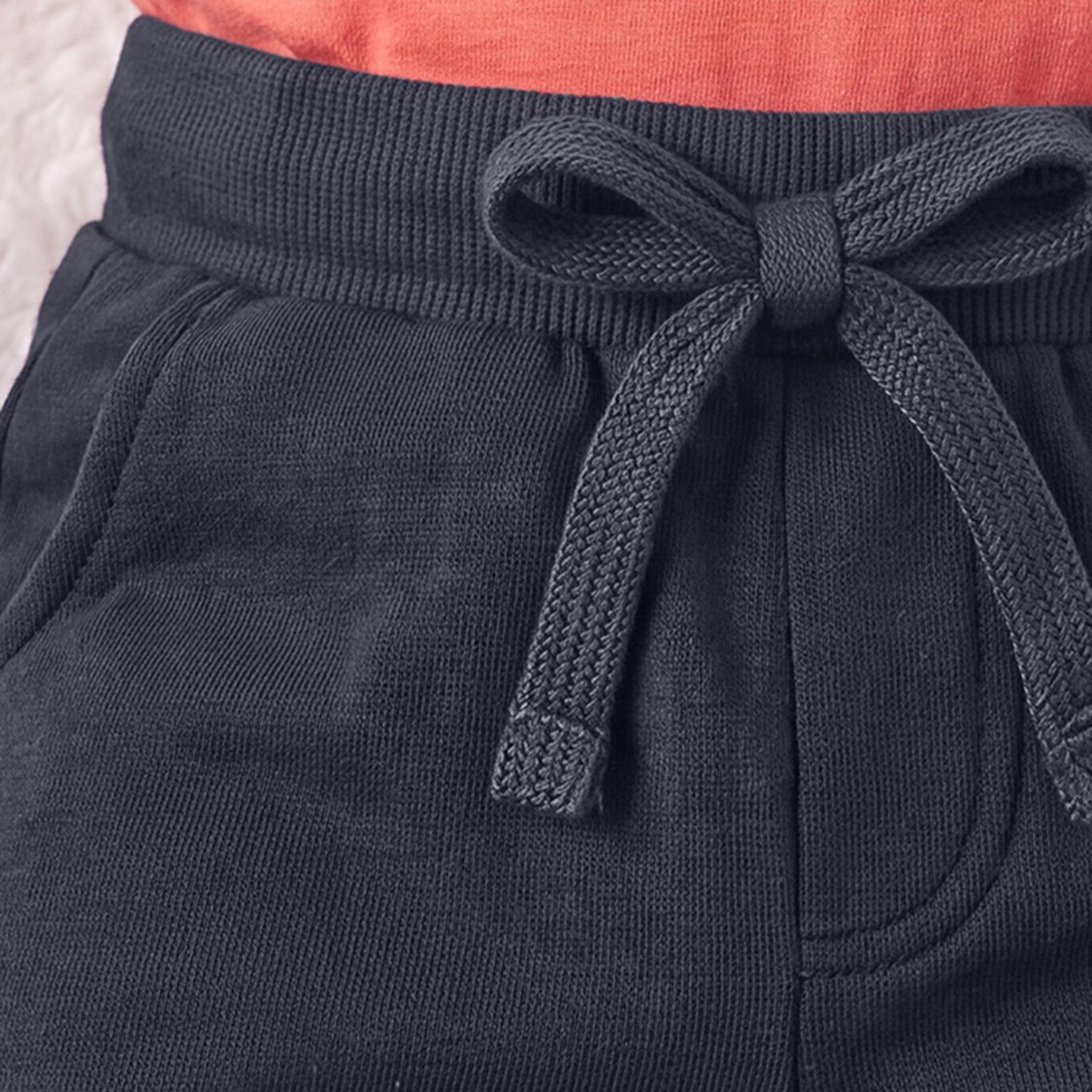 Juniors Solid Elasticated Joggers - Pack of 2