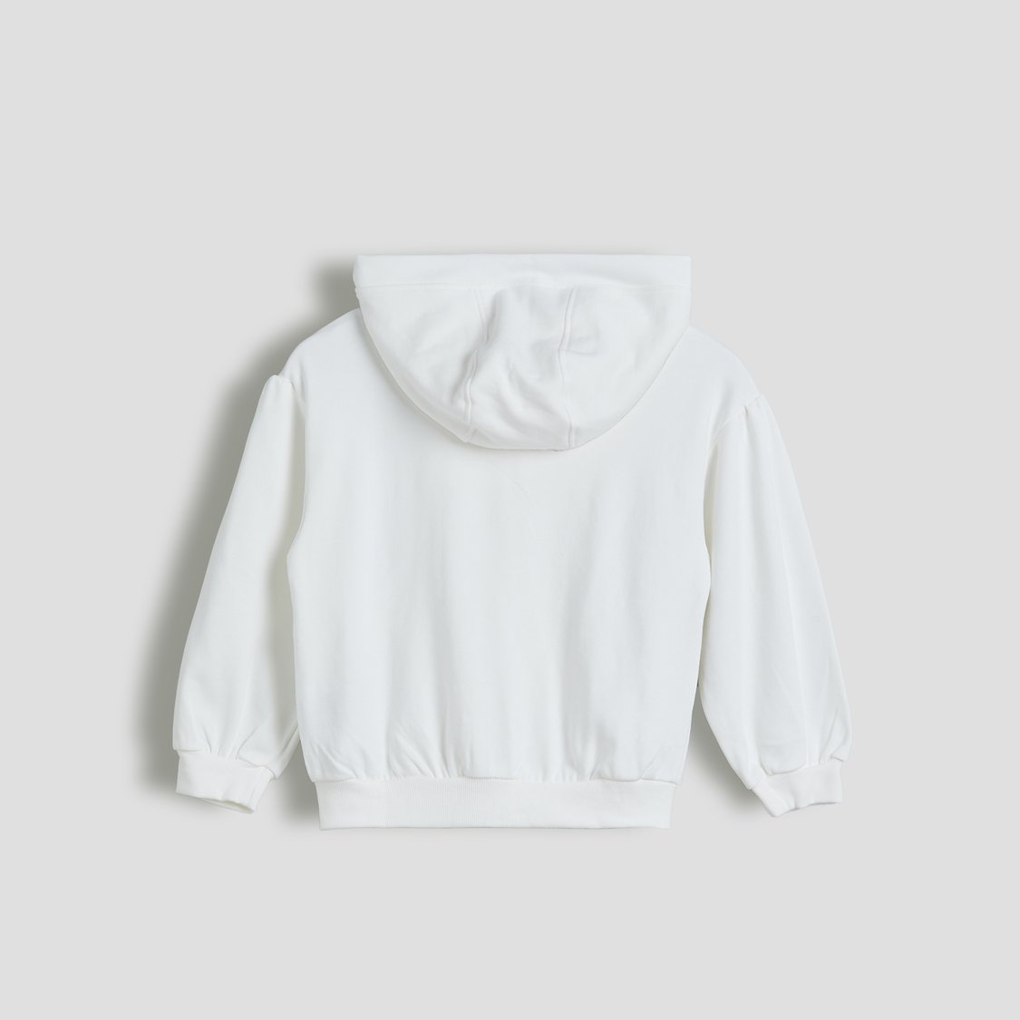 Juniors Solid Zip-Up Hoodie
