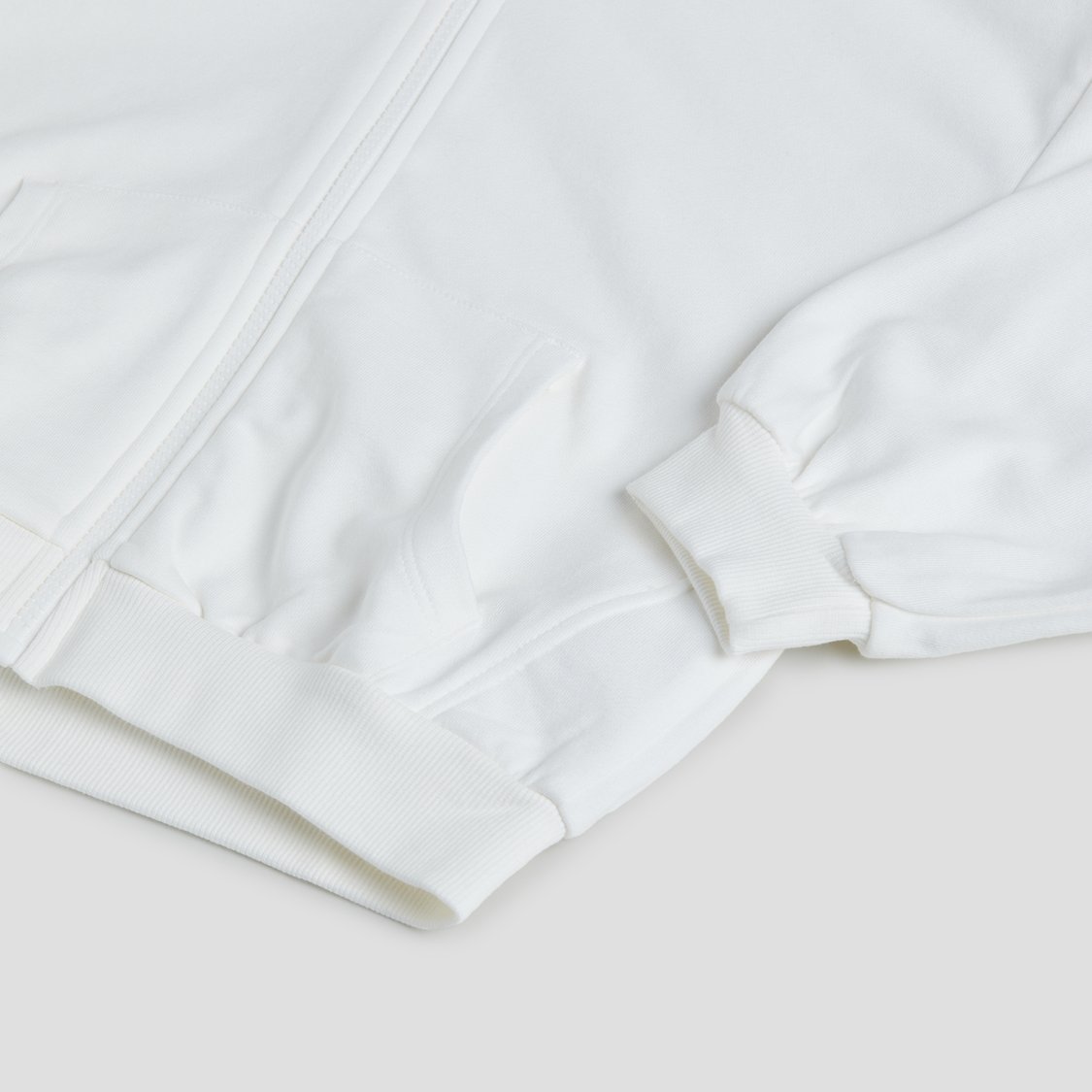 Juniors Solid Zip-Up Hoodie