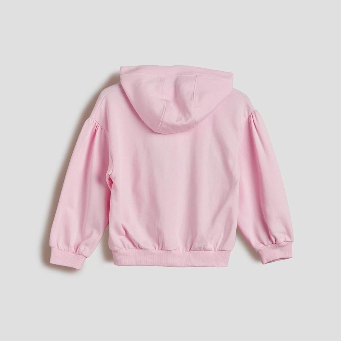 Juniors Solid Zip-Up Hoodie