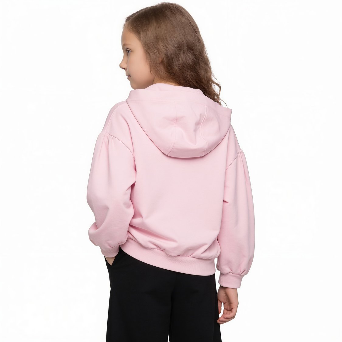 Juniors Solid Zip-Up Hoodie