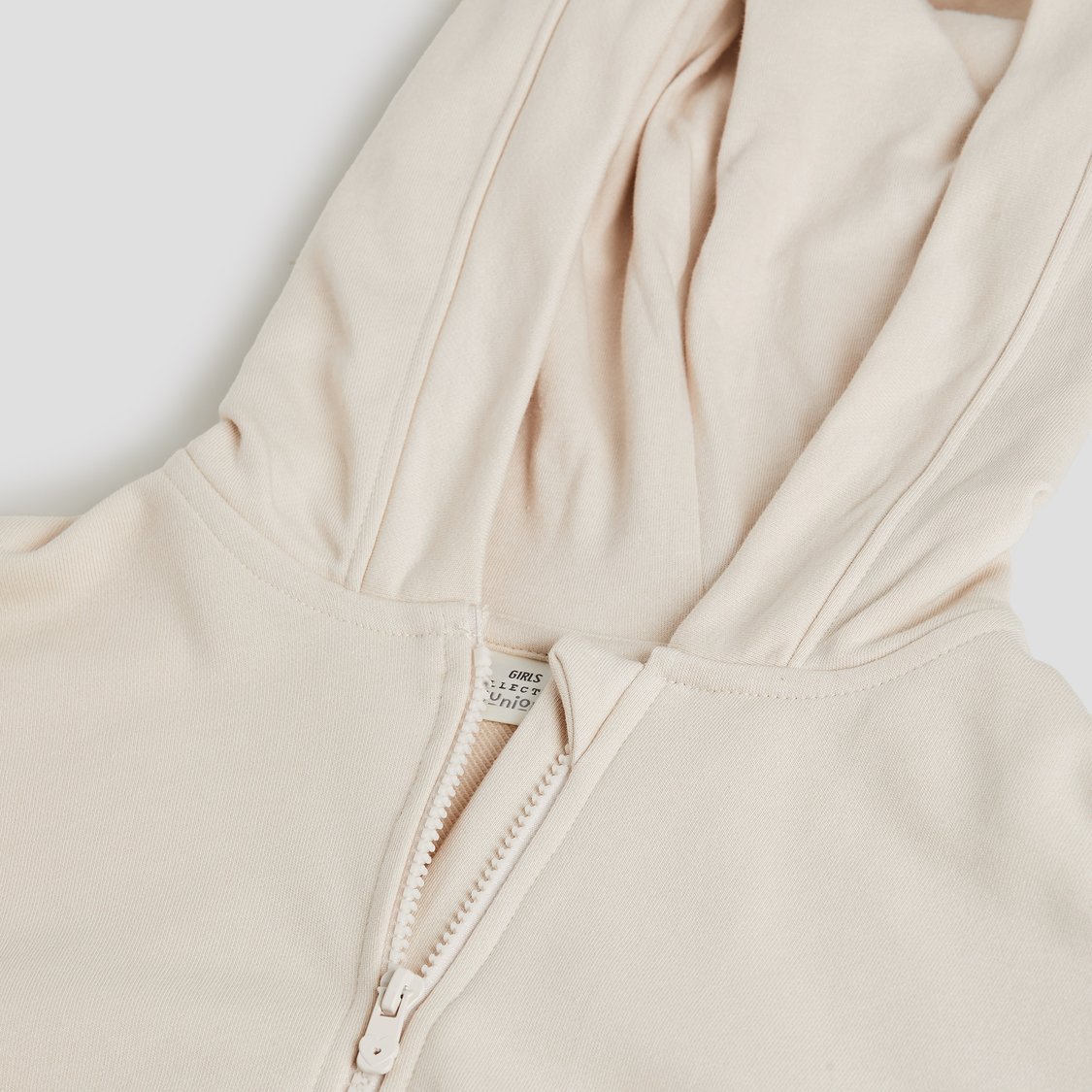 Juniors Solid Hooded Sweatshirt