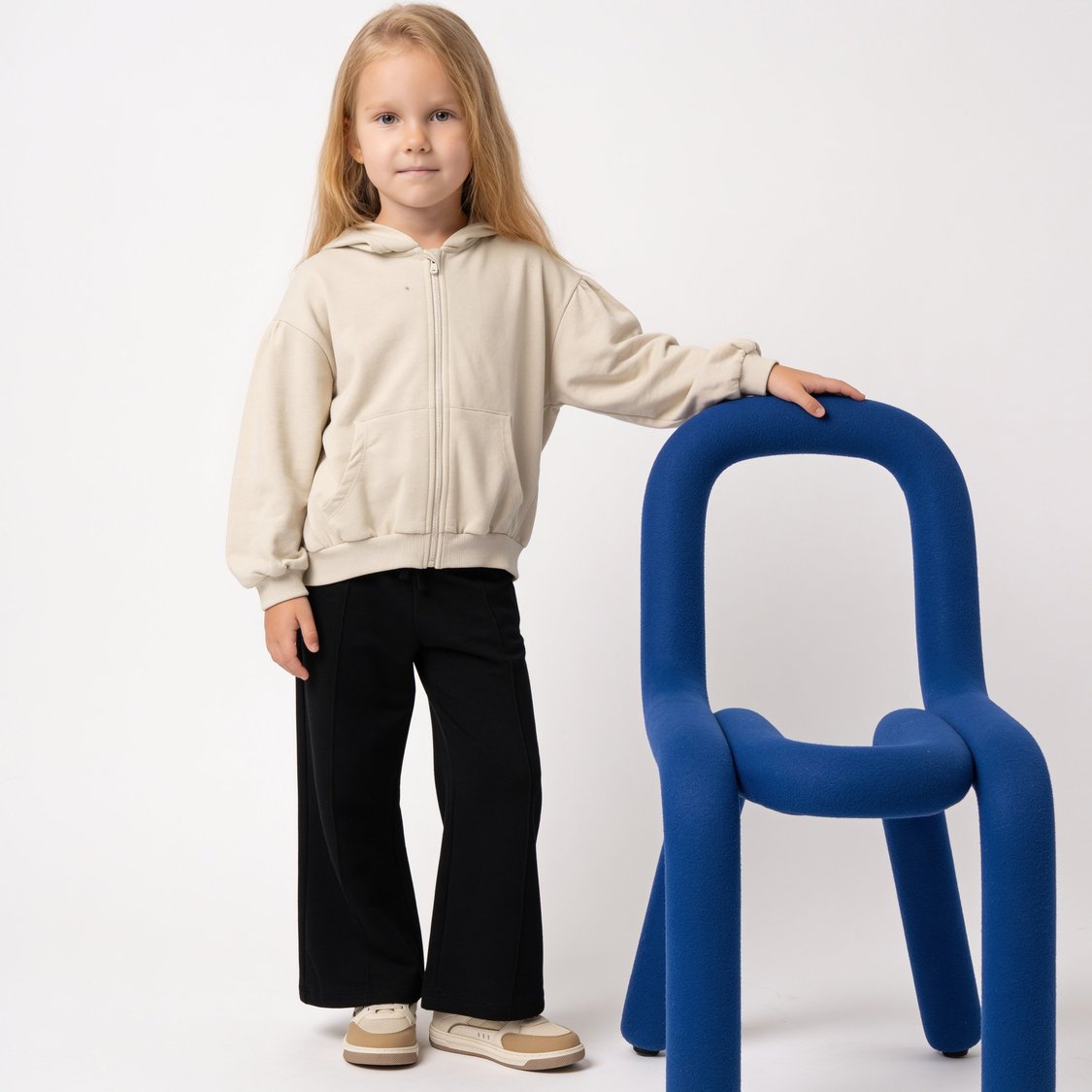 Juniors Solid Hooded Sweatshirt