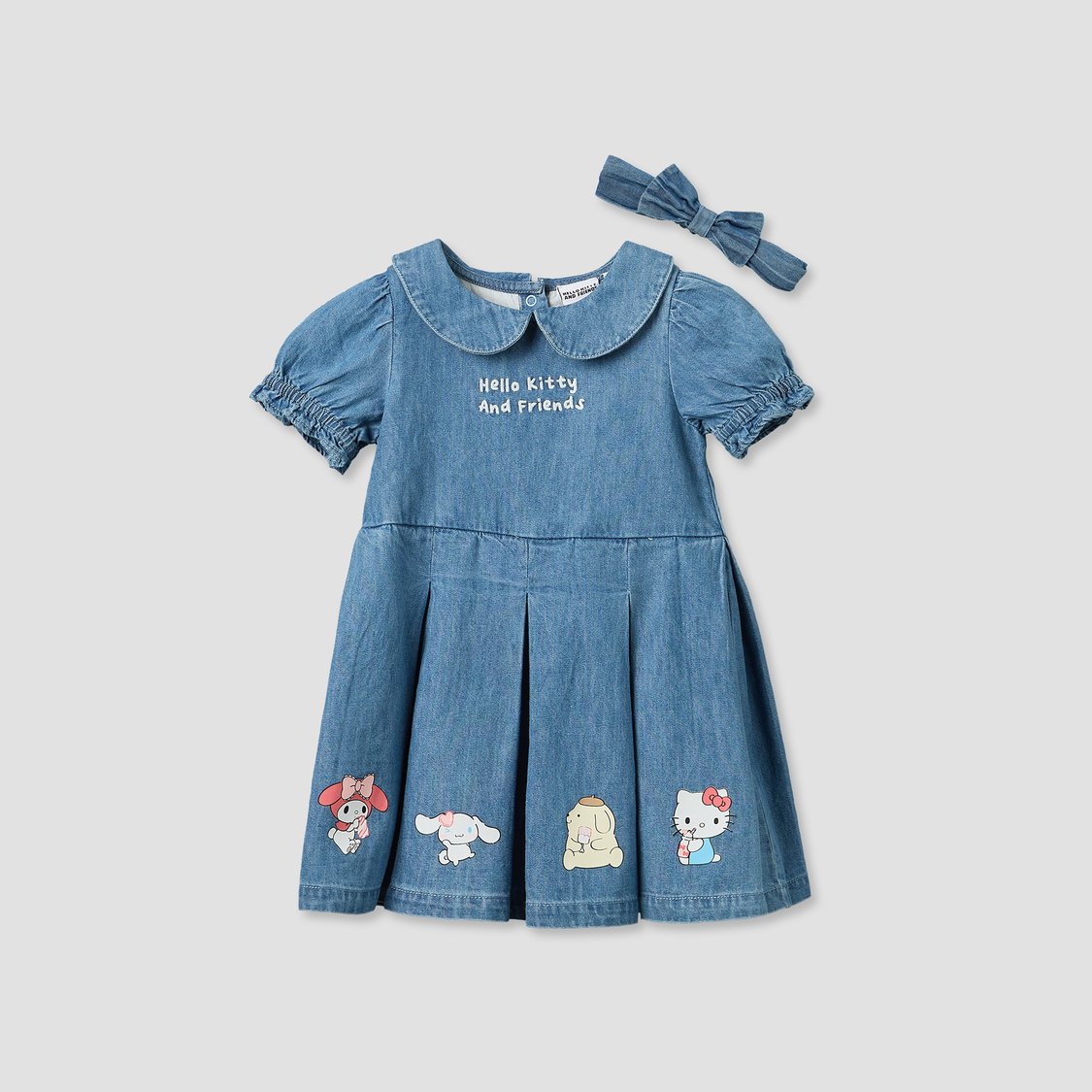 Juniors Hello Kitty and Friends Denim Dress with Headband