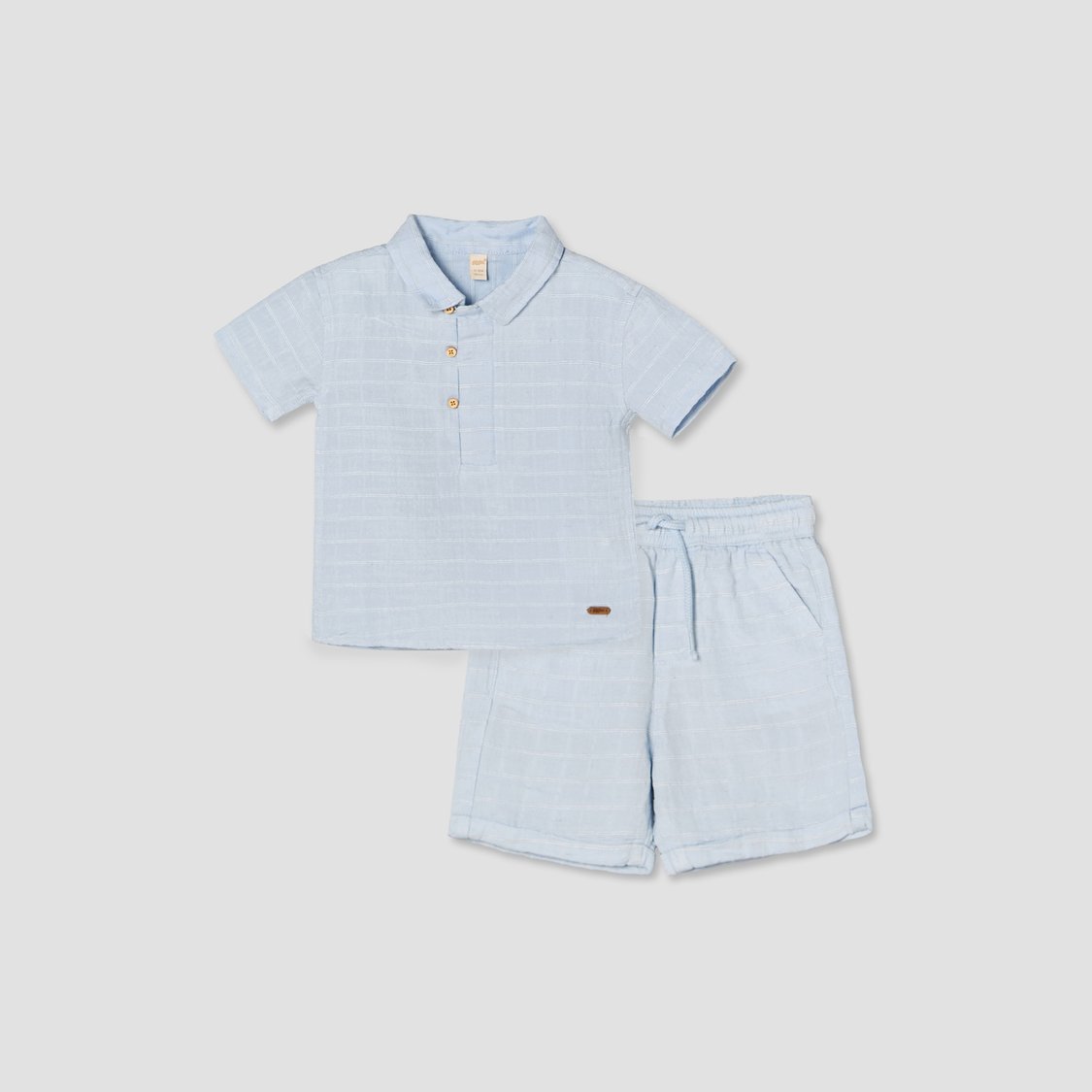 Giggles Striped Shirt and Shorts Set